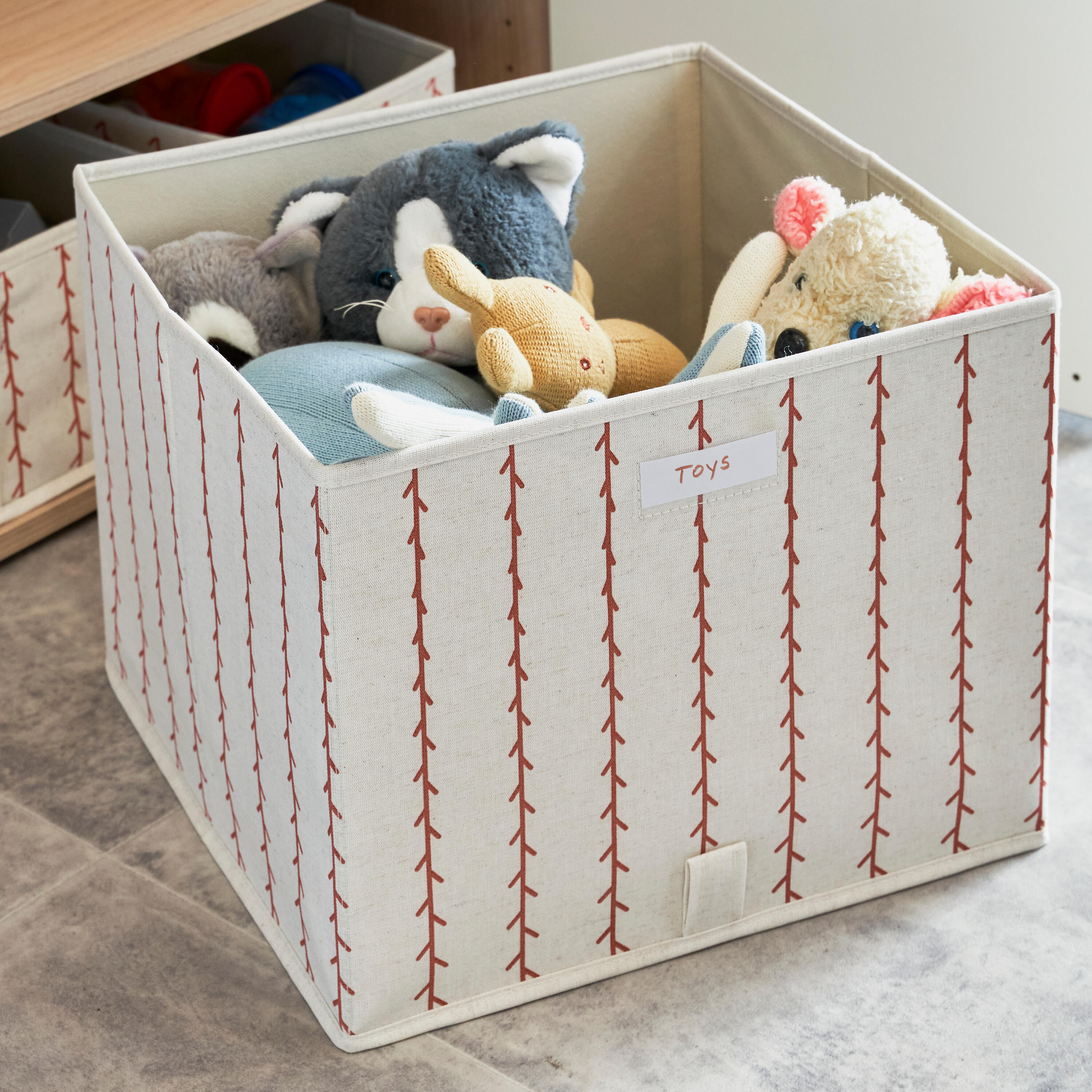 Caixa aberta folhas terracota 36x35x29 cm Spaceo Evo'M - 2