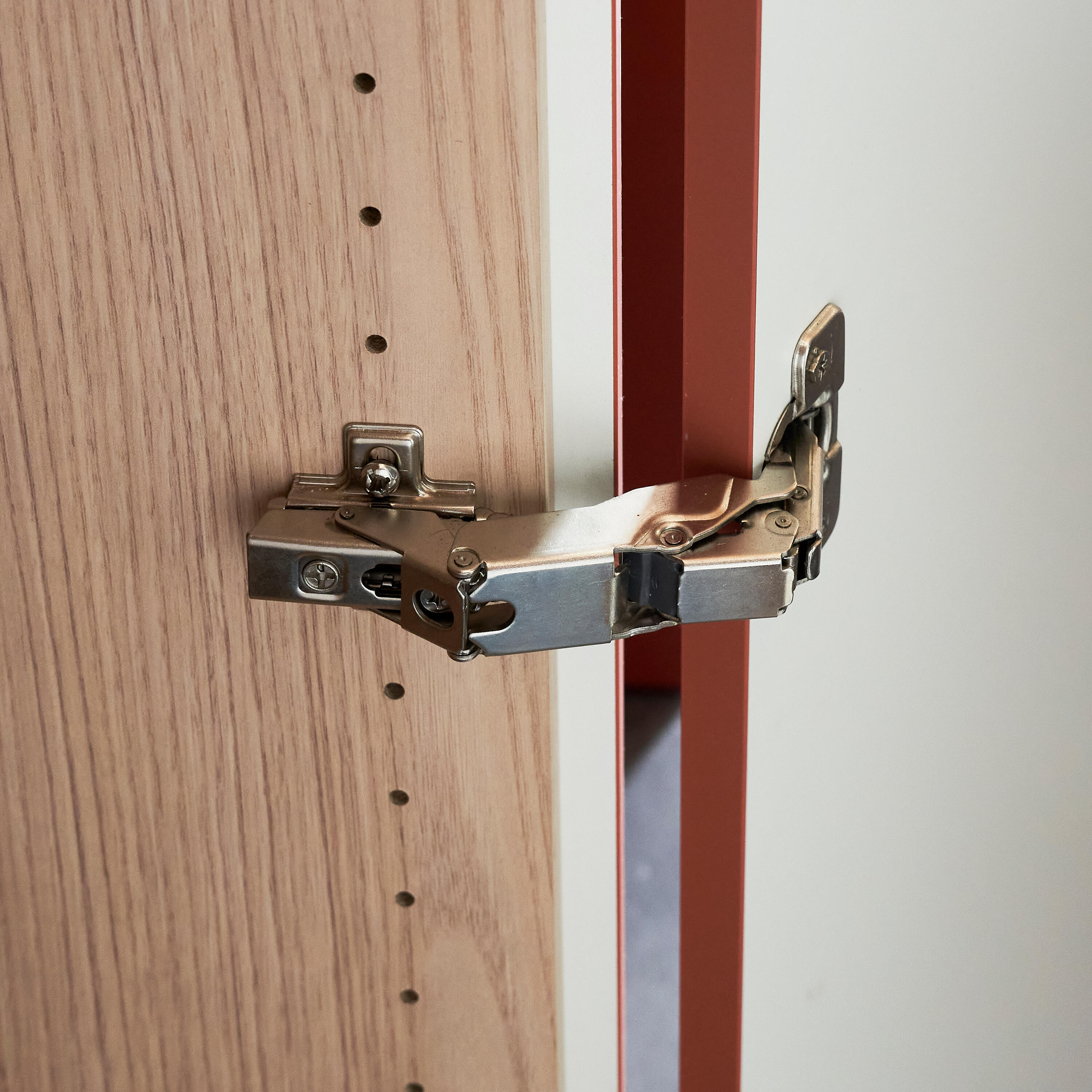 Conjunto 4 dobradiças angulares com amortecedor prateado Standers - 4