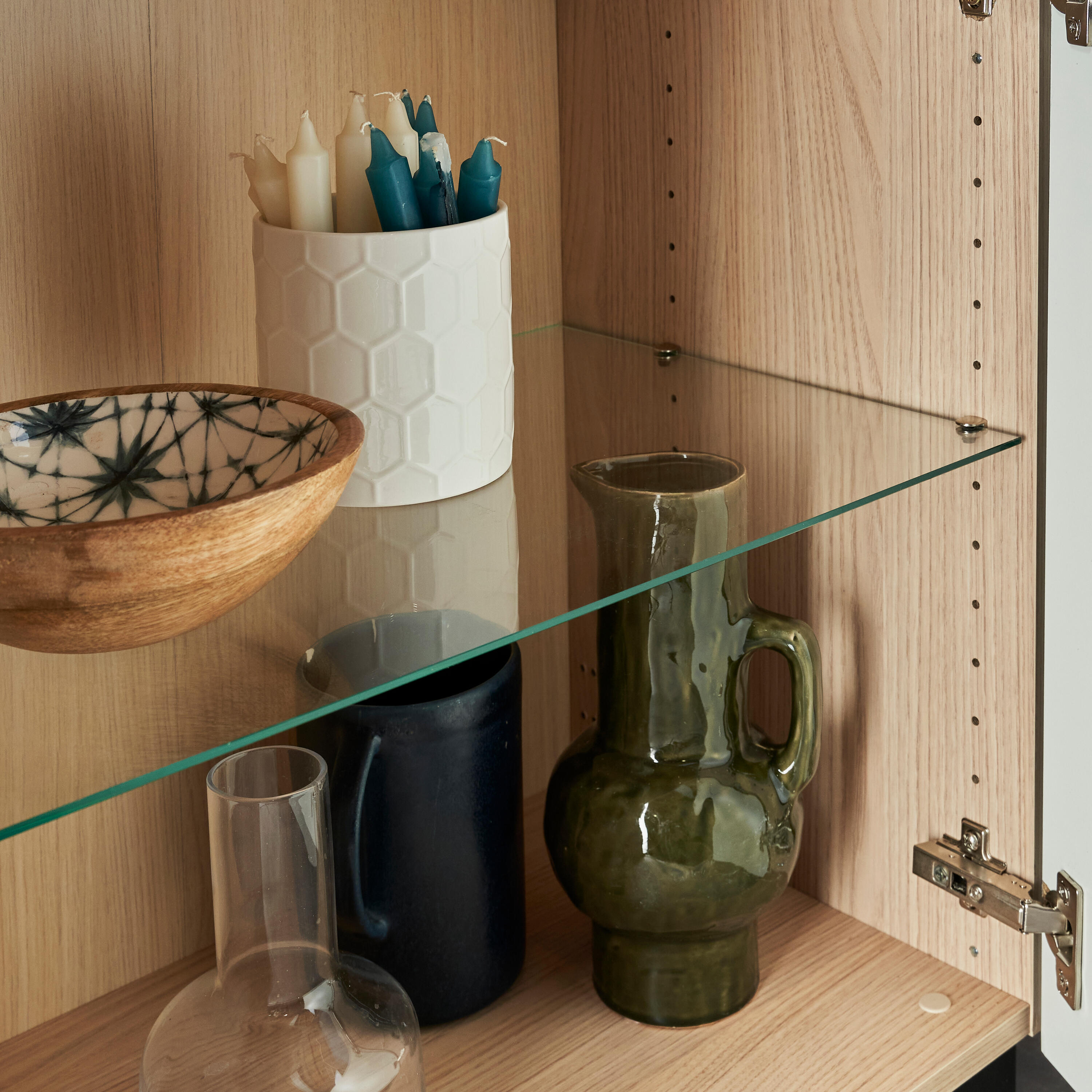 Etagère en verre SPACEO Evo'M pour caisson L.40 x P.38 cm - 3