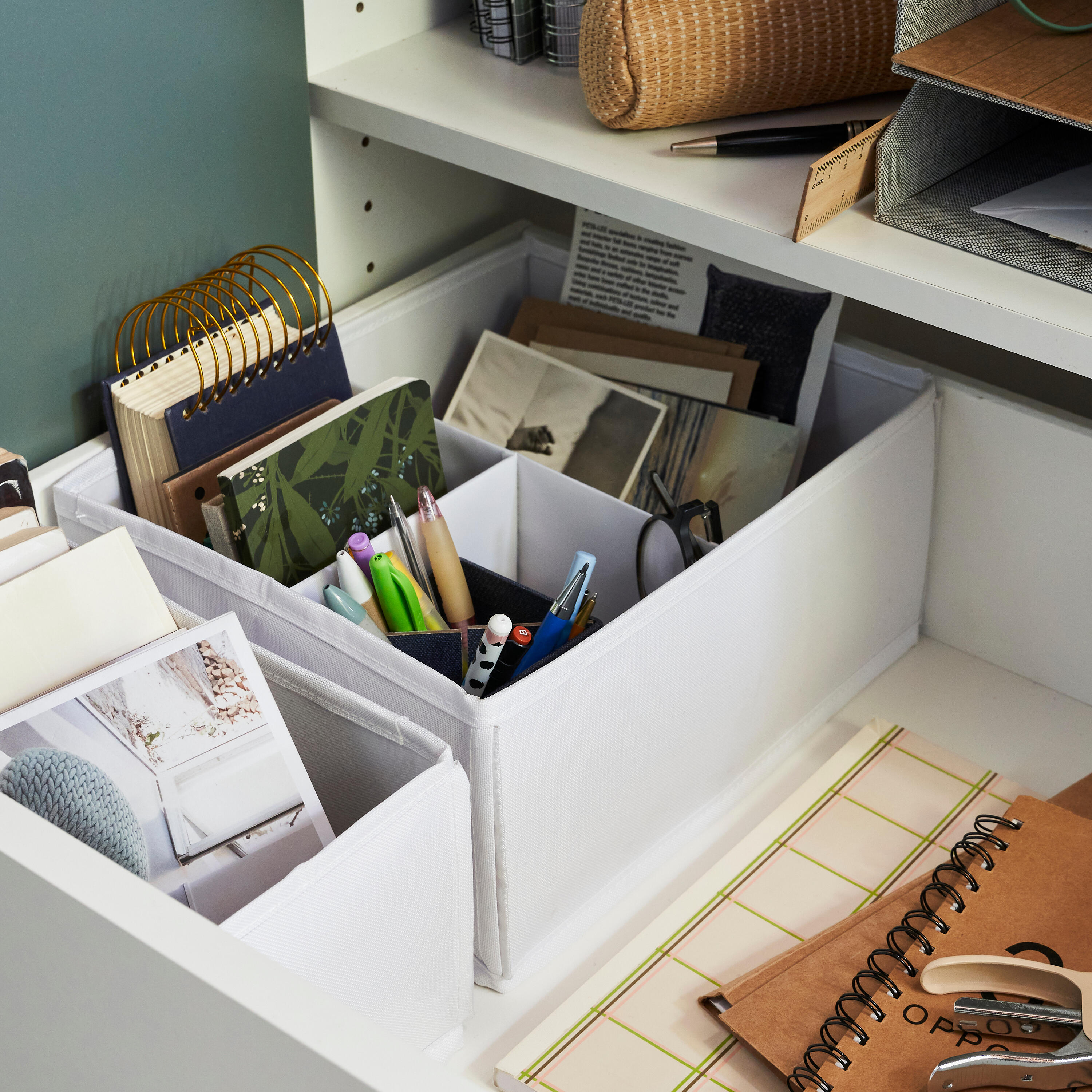 Caixa para gaveta branco 29x23,5x13,5 cm Spaceo Evo'M - 12