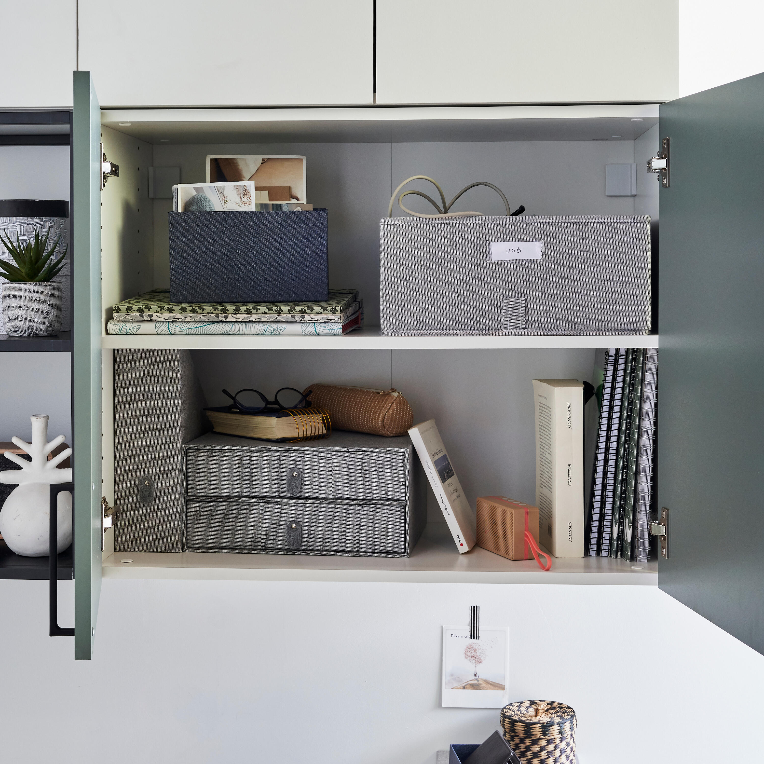 Módulo de móvel inferior branco 80x38x64 cm Spaceo Evo´M - 2