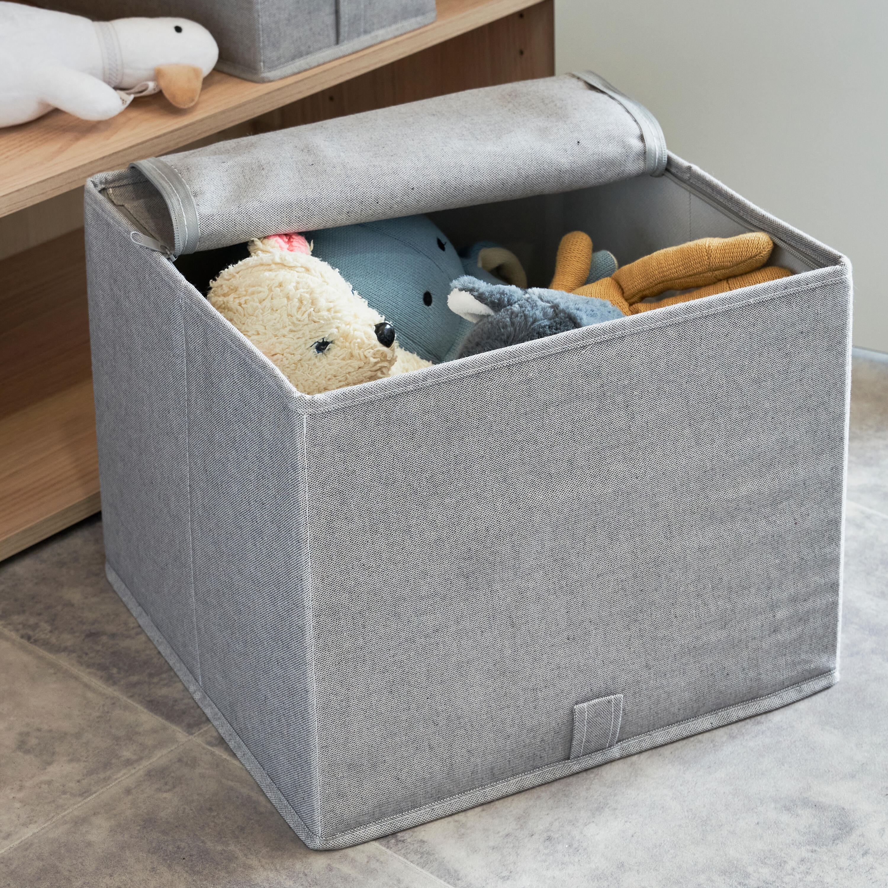 Caixa resselável cinzento 36x35x29 cm Spaceo Evo'M - 12