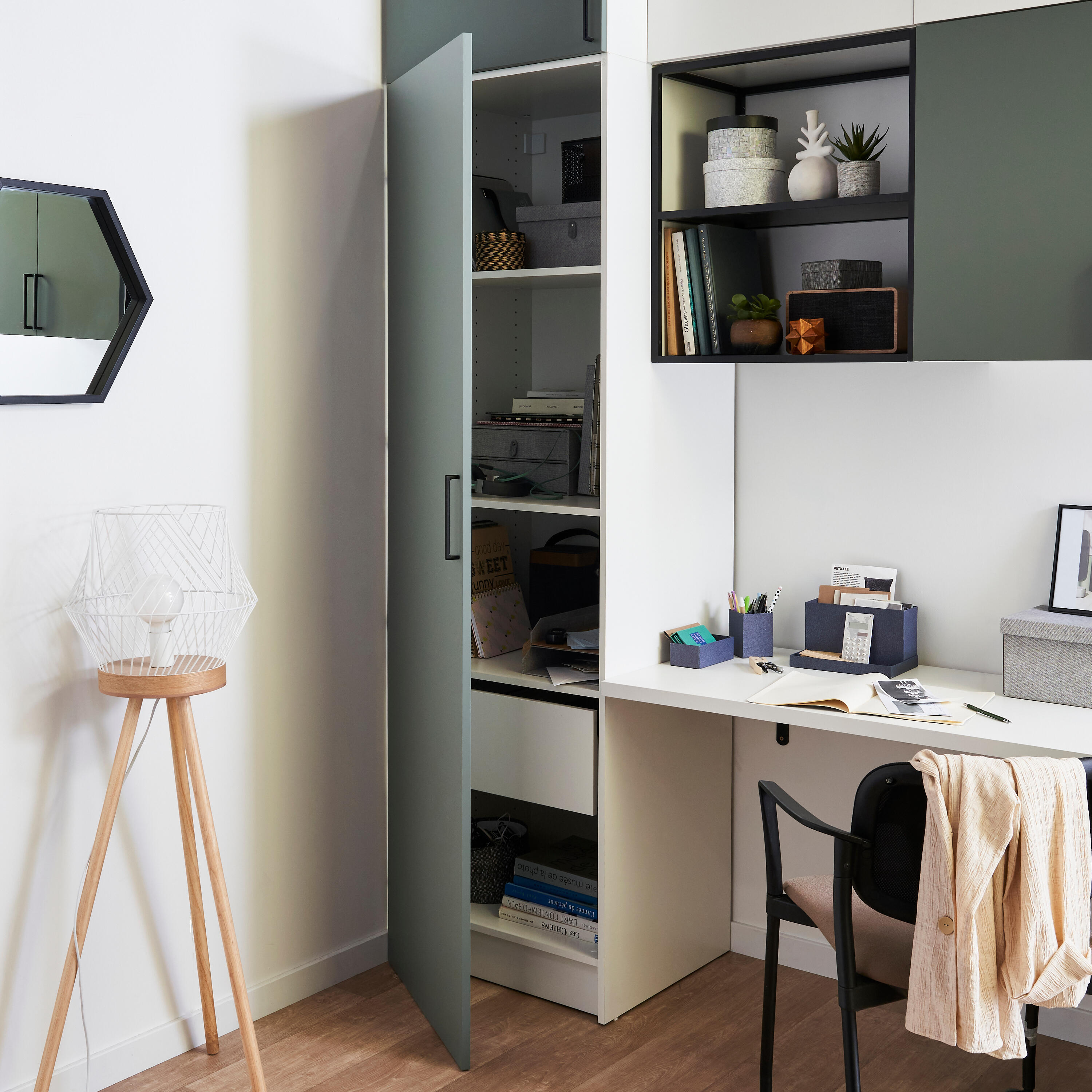 Caisson SPACEO Evo'M Blanc H.204,8 L.60 X P.54 cm - 6