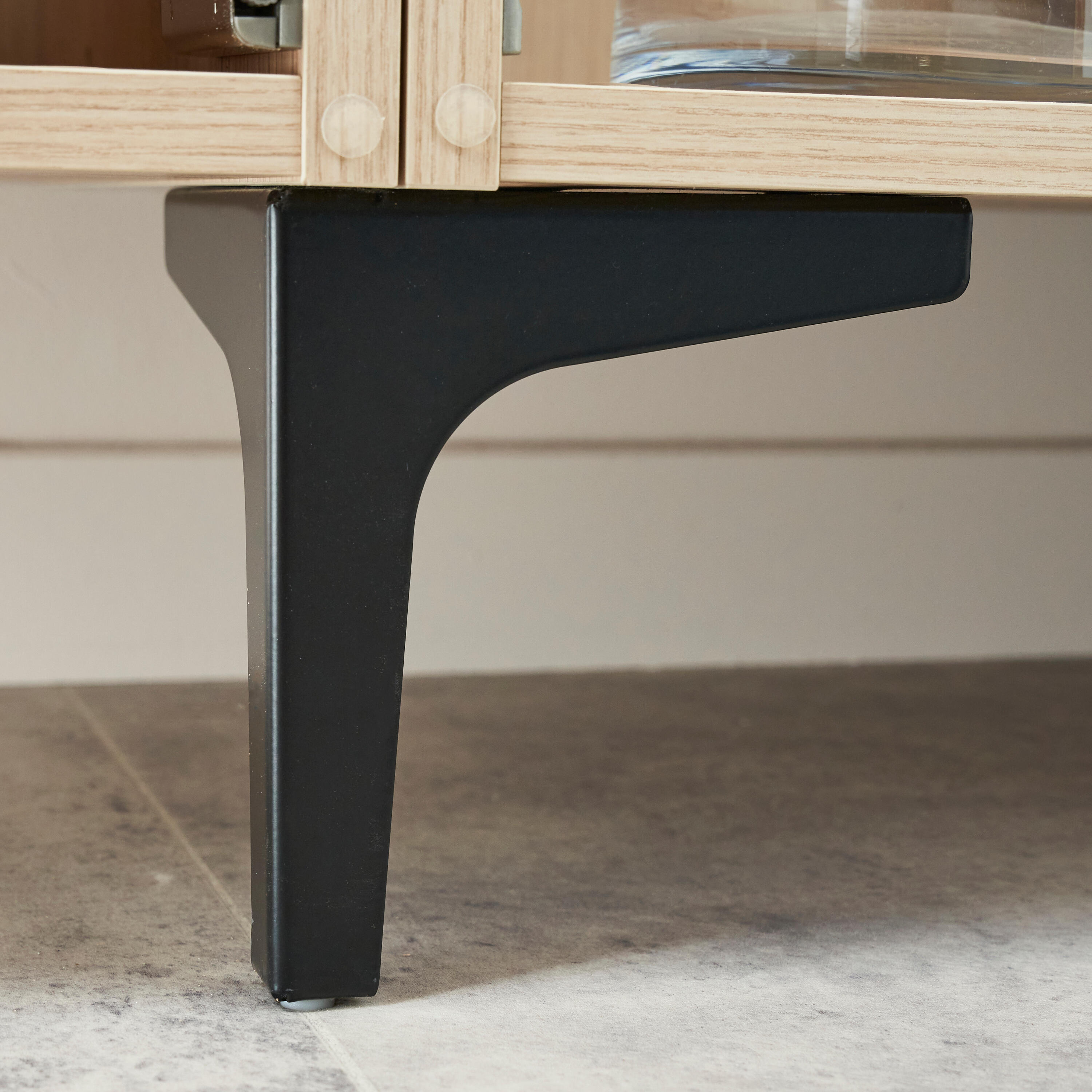 2 Pés metal preto mate Spaceo Evo'M Leo - 5