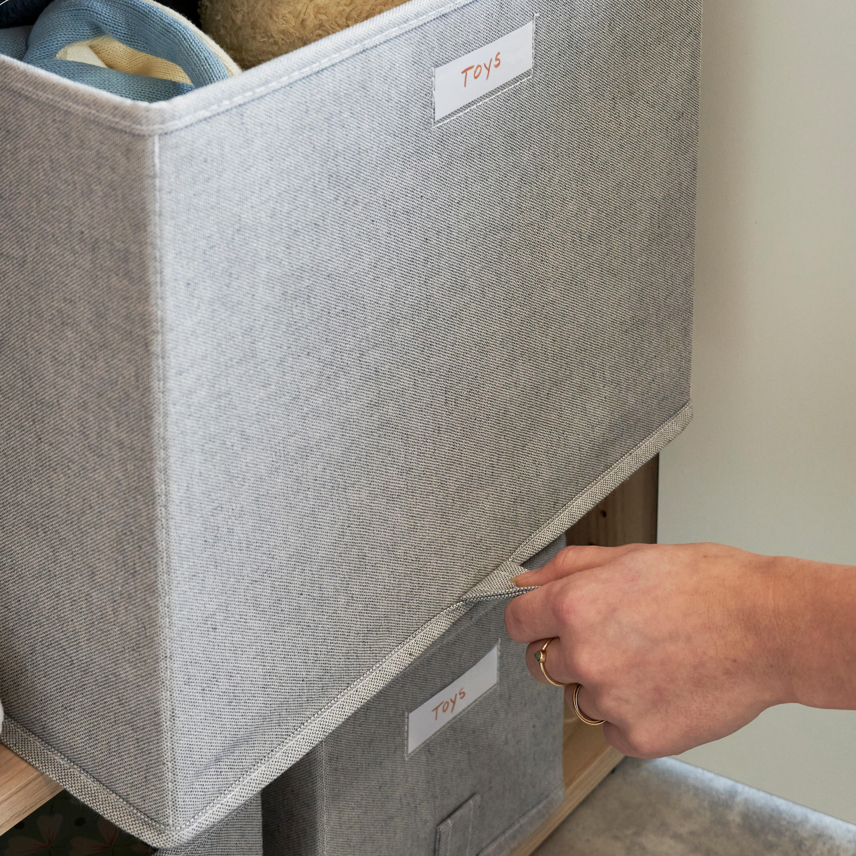 Caixa aberta cinzento 36x35x29 cm Spaceo Evo'M - 3