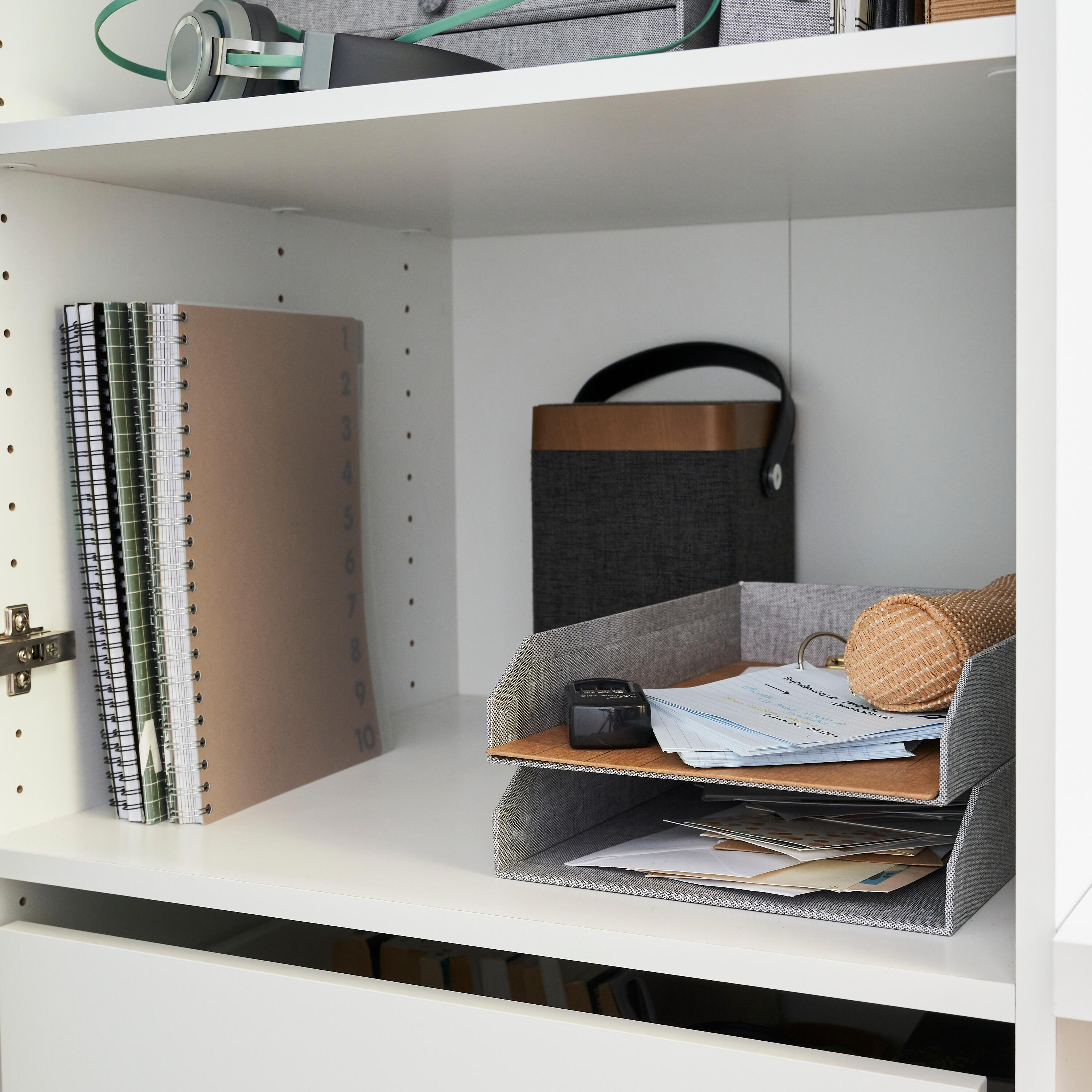 Lot de 2 étagères SPACEO Evo'M P.50 pour caisson L.60 x P.50 cm - 2