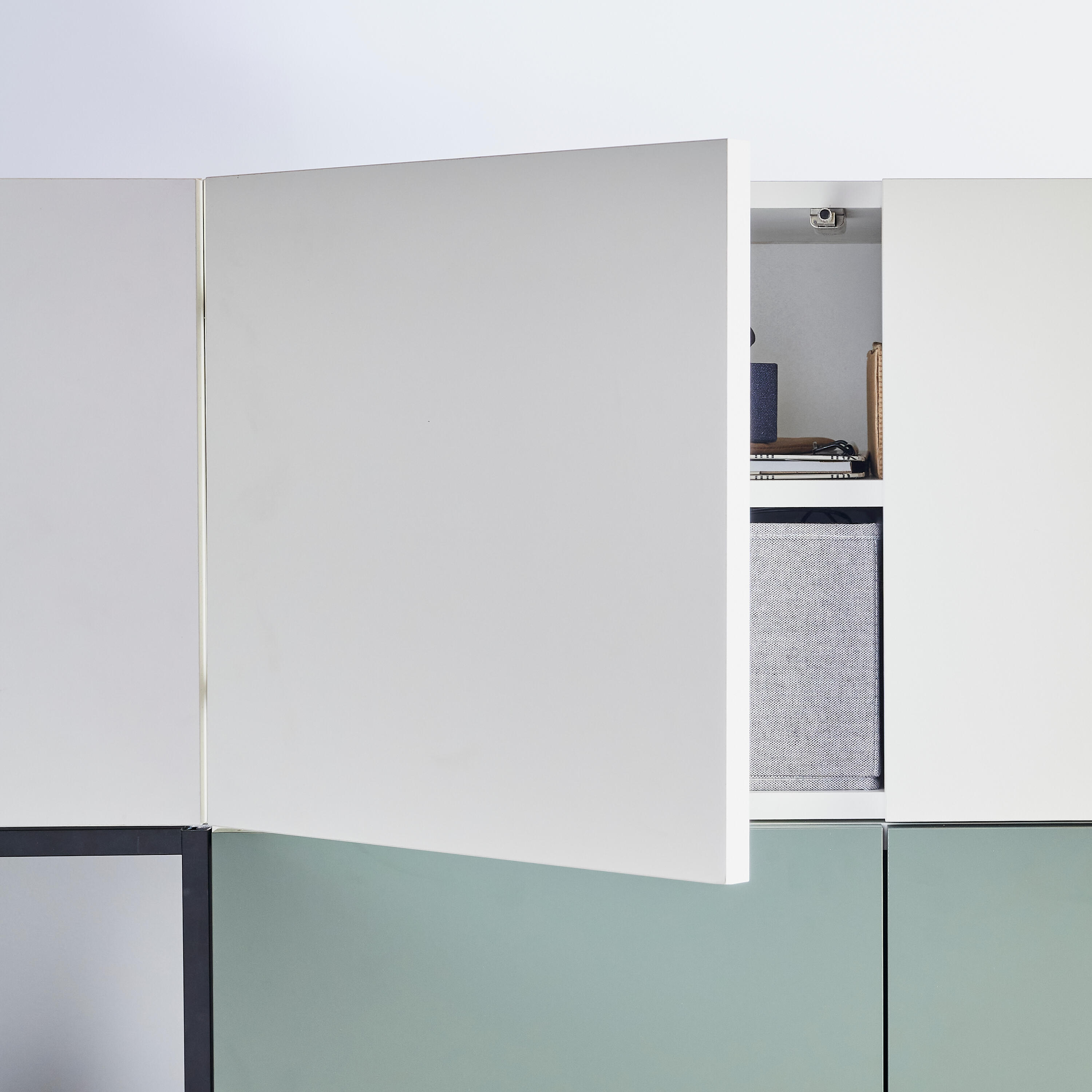 Porta de bater 38,4x40 cm branco Spaceo Evo'M Riga - 18