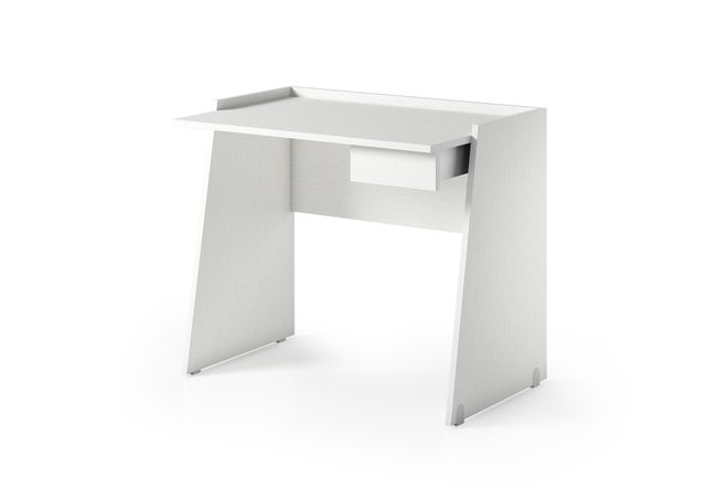 Scrivania Alby  L 90 x H 80 x P 60 cm bianco