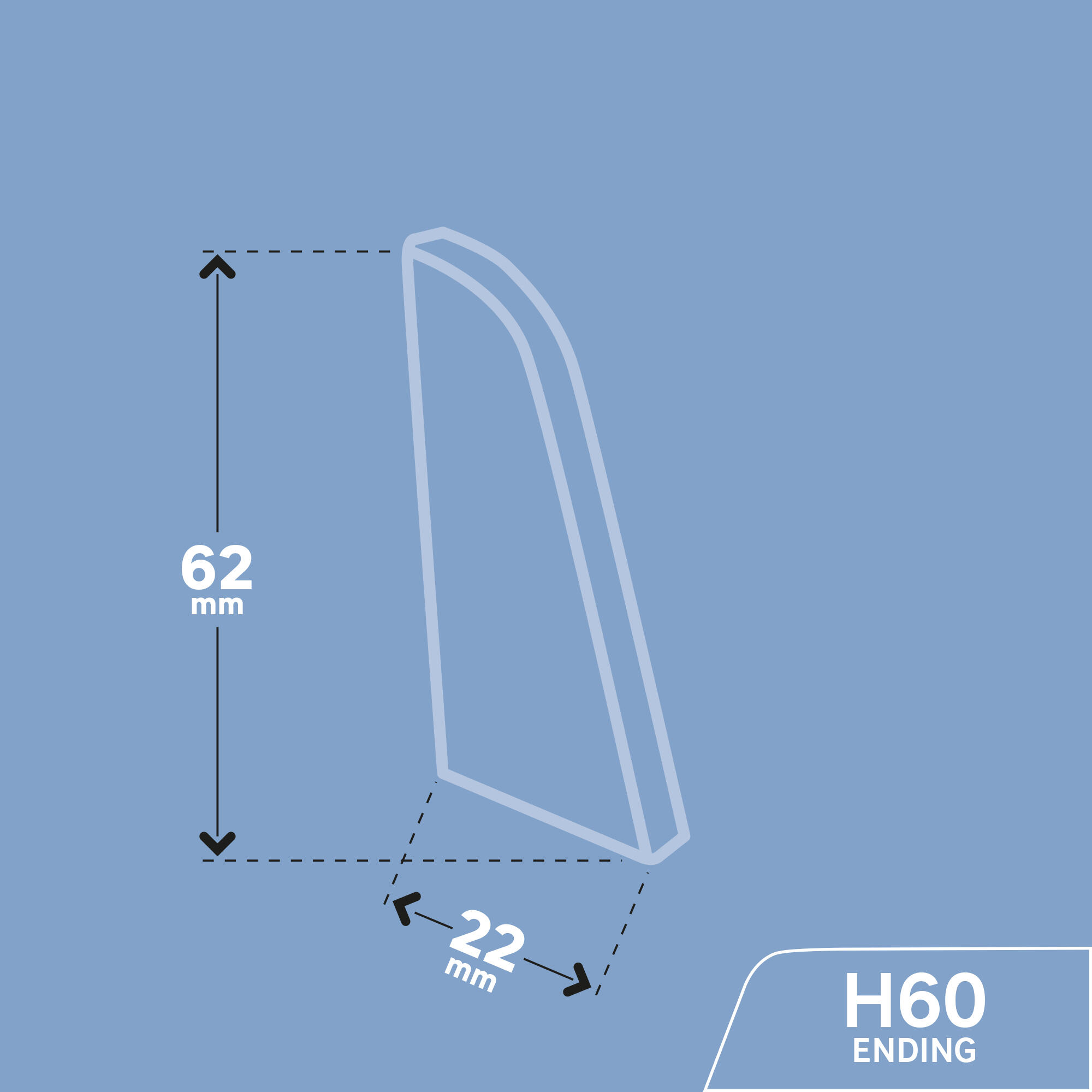 Zakończenie do listwy przypodłogowej PCV Platan Kalifornijski 60 Artens - 4