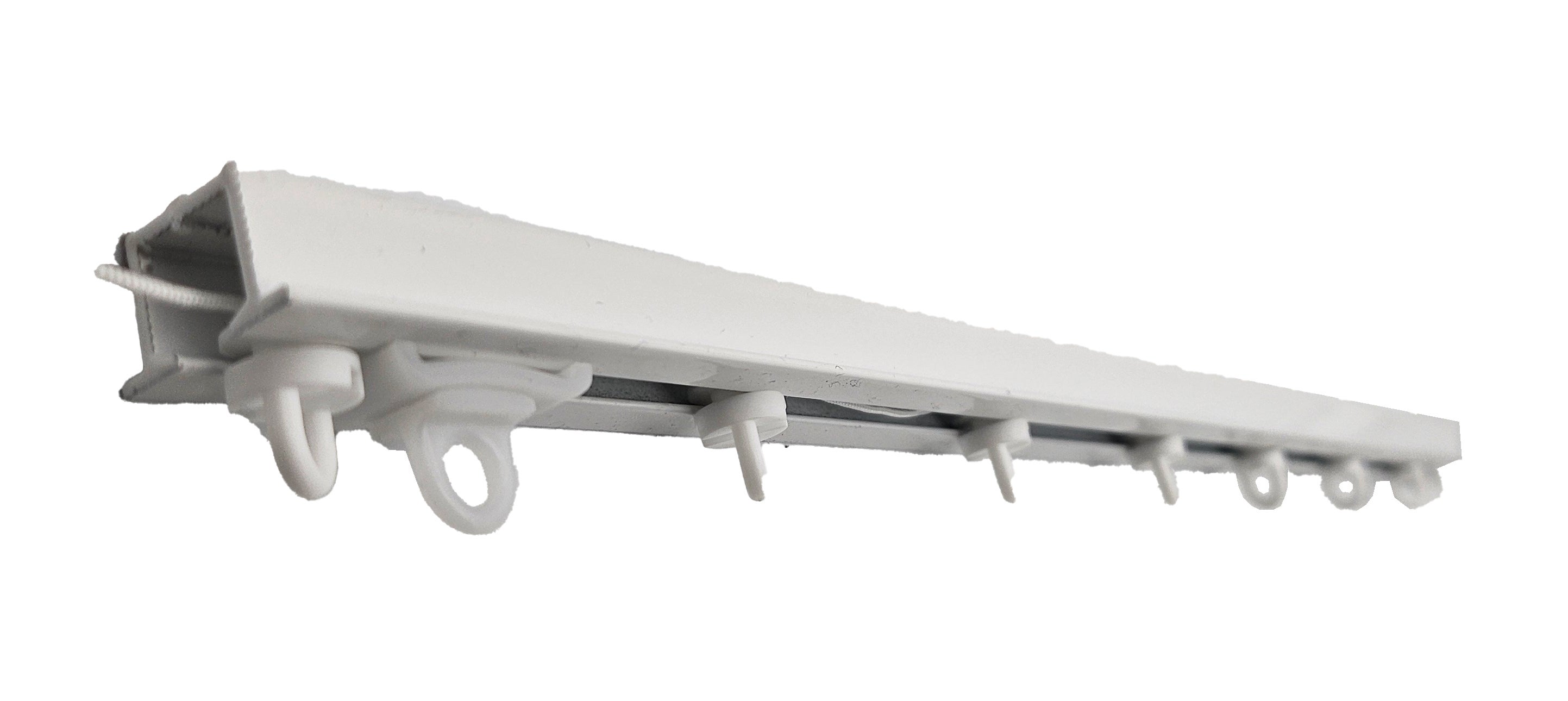 Riel techo encastrable 200 cm blanco