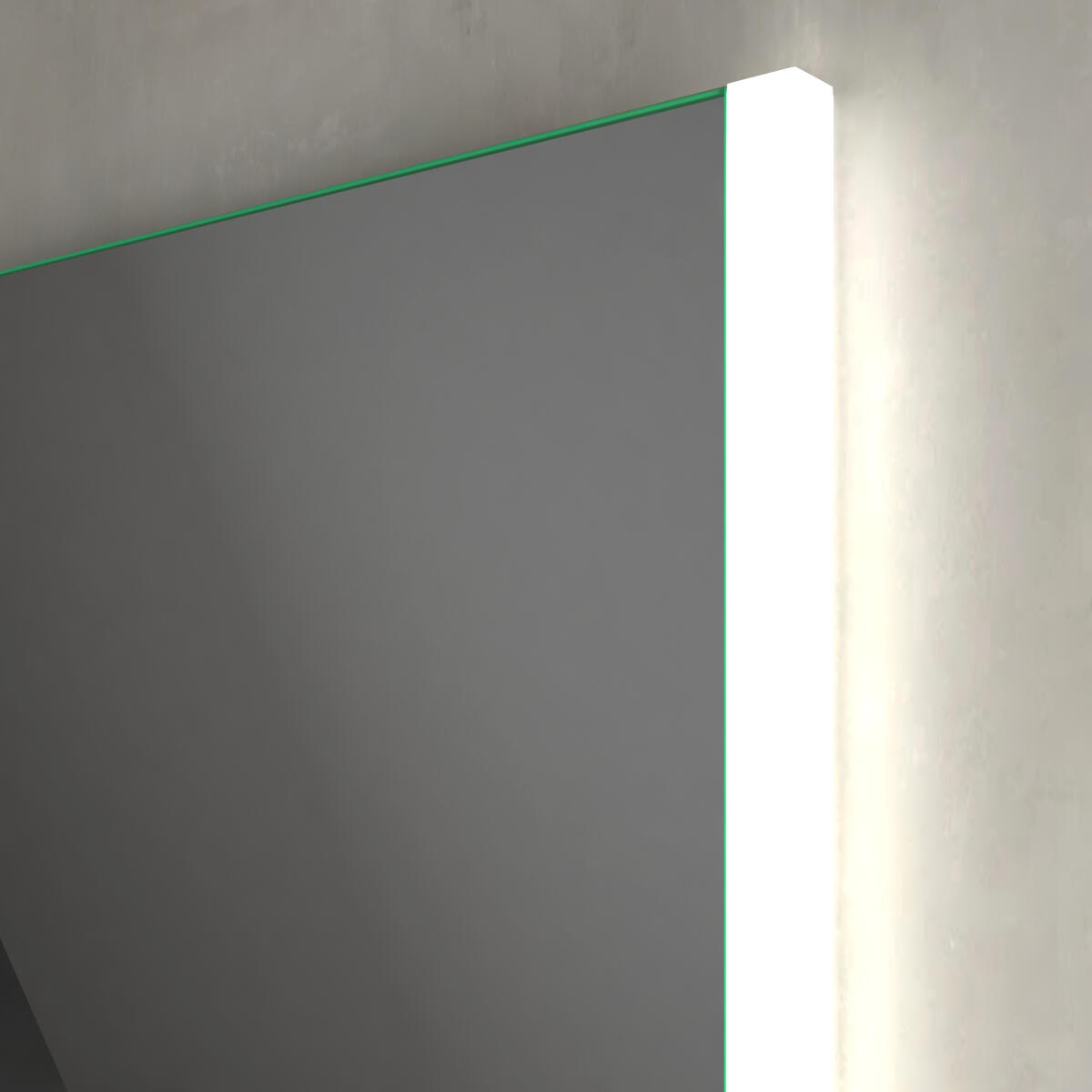 Specchio con illuminazione integrata completo di faretto bagno rettangolare L 120 x H 70 x P 2.5 cm - 4