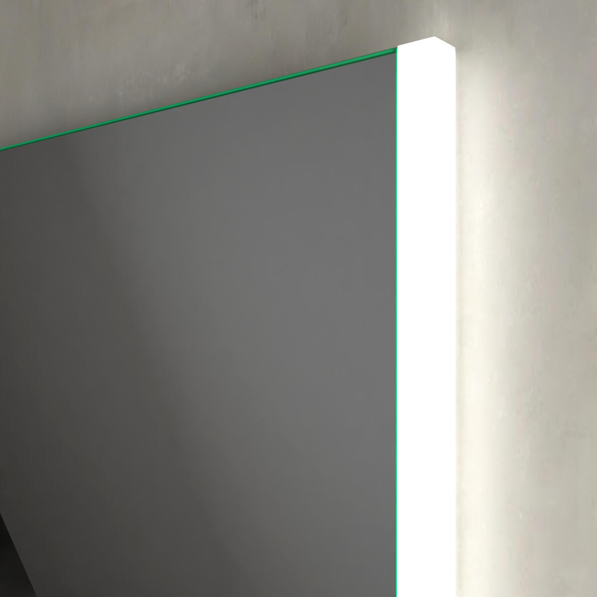 Specchio con illuminazione integrata completo di faretto bagno rettangolare L 100 x H 70 x P 2.5 cm - 3