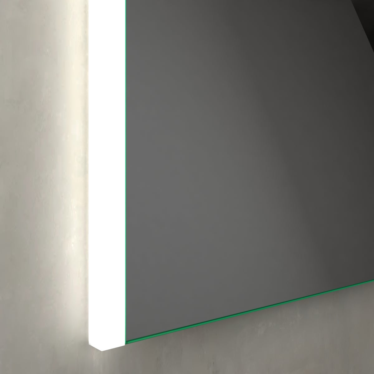 Specchio con illuminazione integrata completo di faretto bagno rettangolare L 90 x H 70 x P 2.5 cm - 3