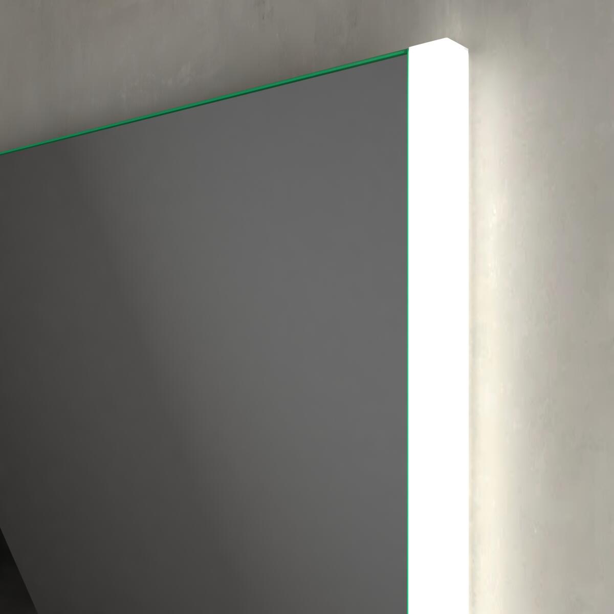 Specchio con illuminazione integrata completo di faretto bagno rettangolare L 60 x H 70 x P 2.5 cm - 3