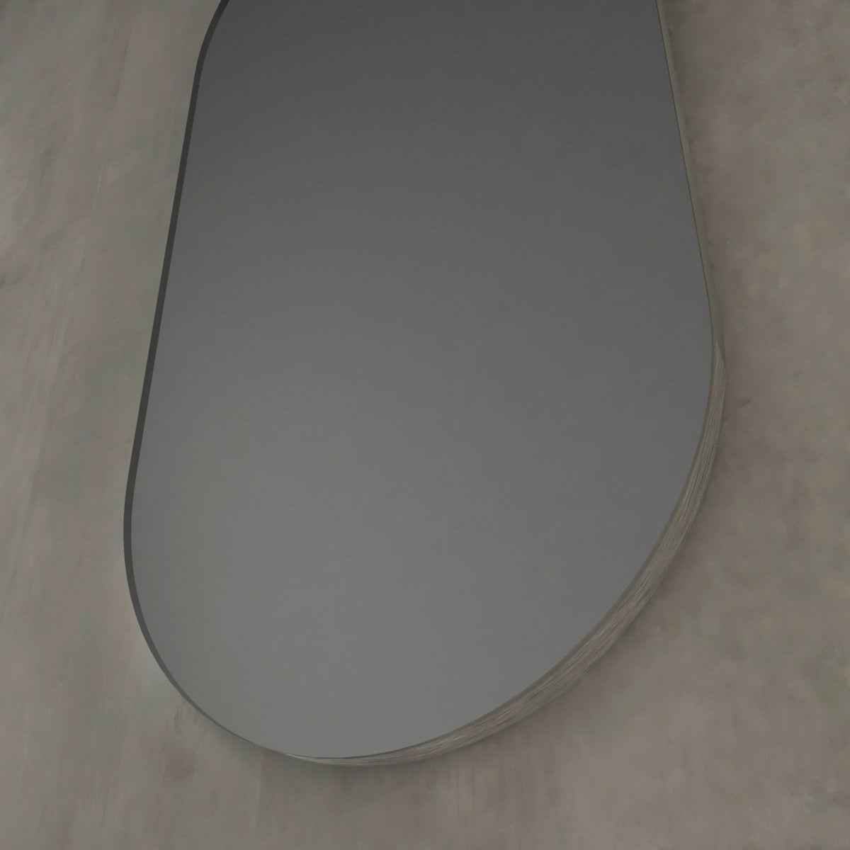 Specchio ovale in pvc acciaio 40 x 80 cm - 4