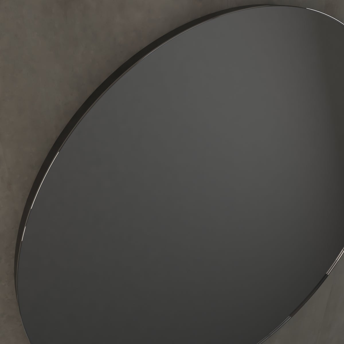 Specchio tondo in pvc nero Ø 76 cm - 2