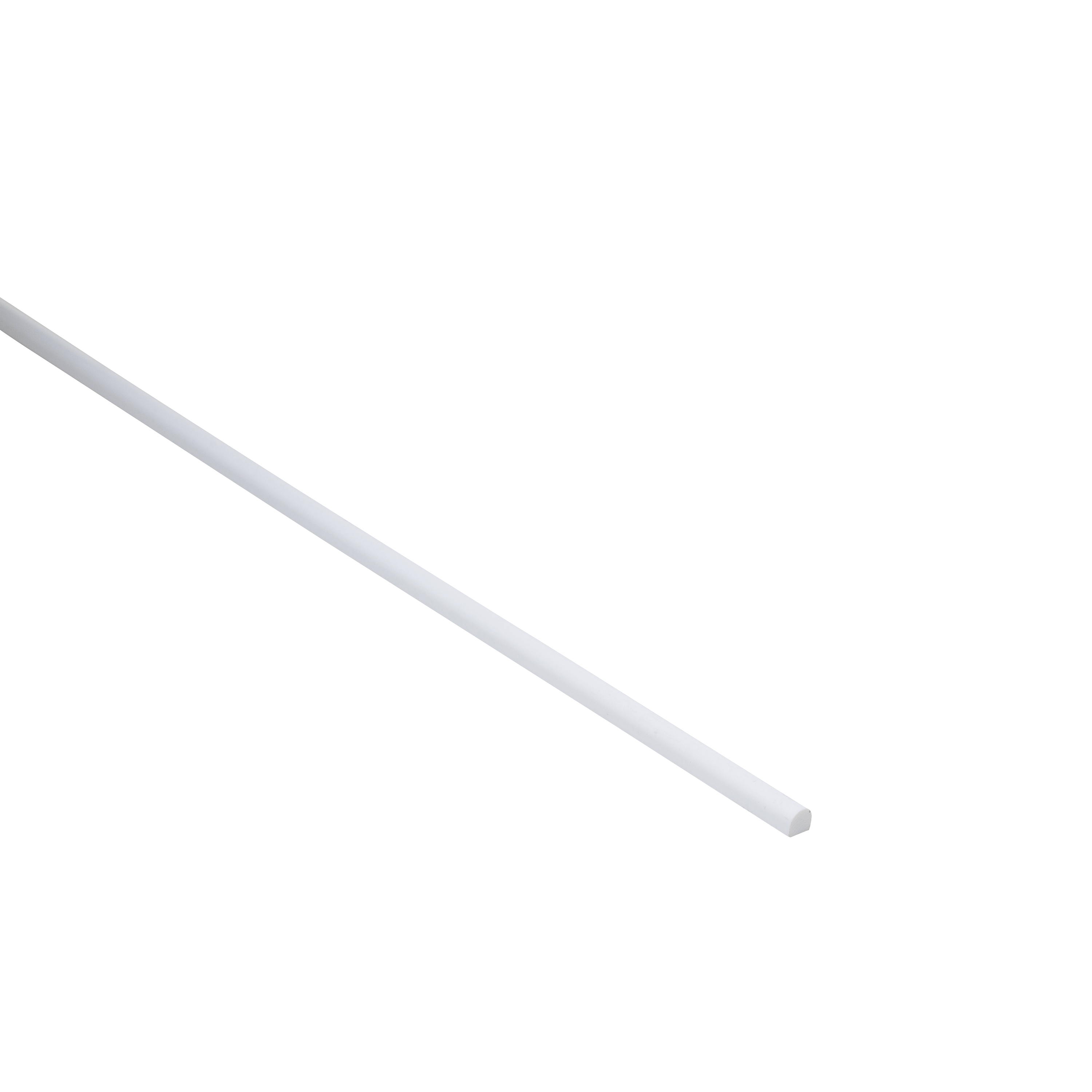 Profil okrągły pvc 1m 8x1 mm matowy biały Standers