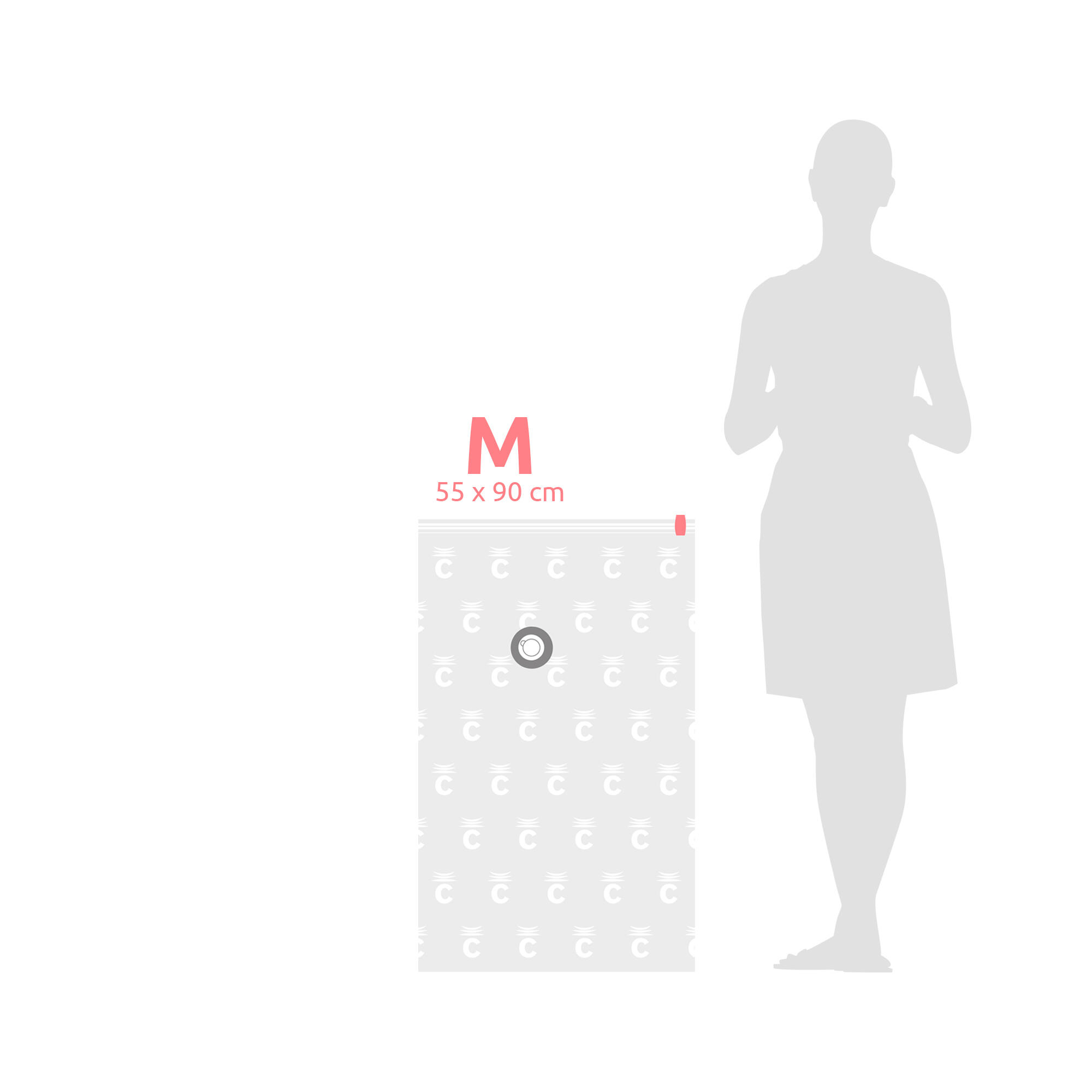 Lot 5 sacs sous vide Aspispace M 90x55cm Compactor - 3