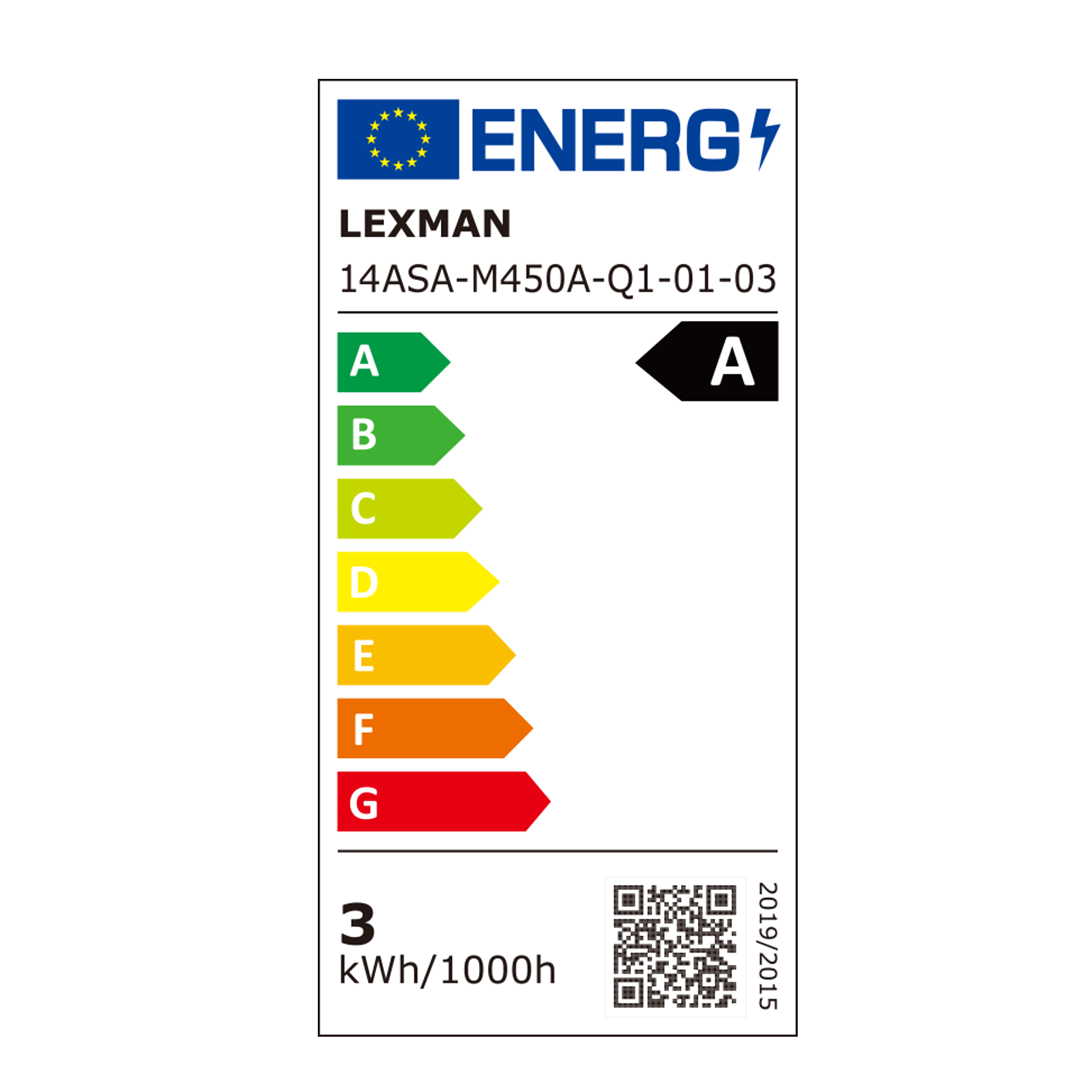 Lot de 3 ampoules led, réflecteur GU10, 450lm = 55W, blanc chaud, LEXMAN - 6