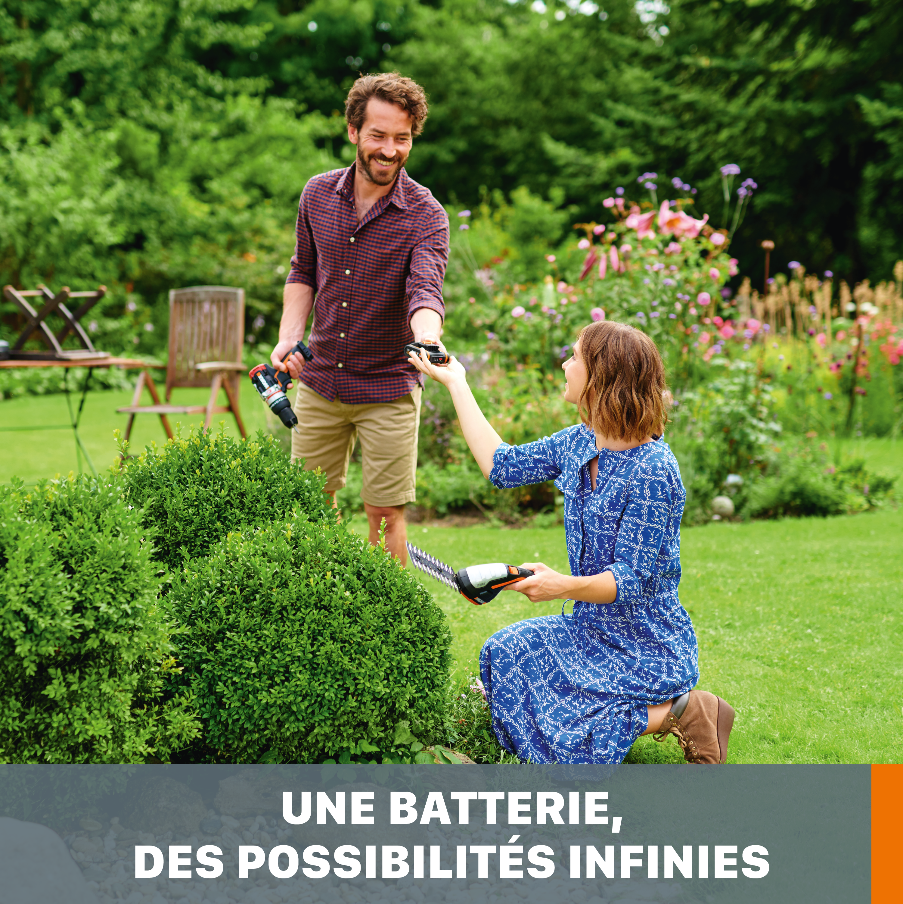 Lot Batterie Powershare 20V, 4Ah + Chargeur WORX - WA3604 (pour outils Worx 20V) - 3