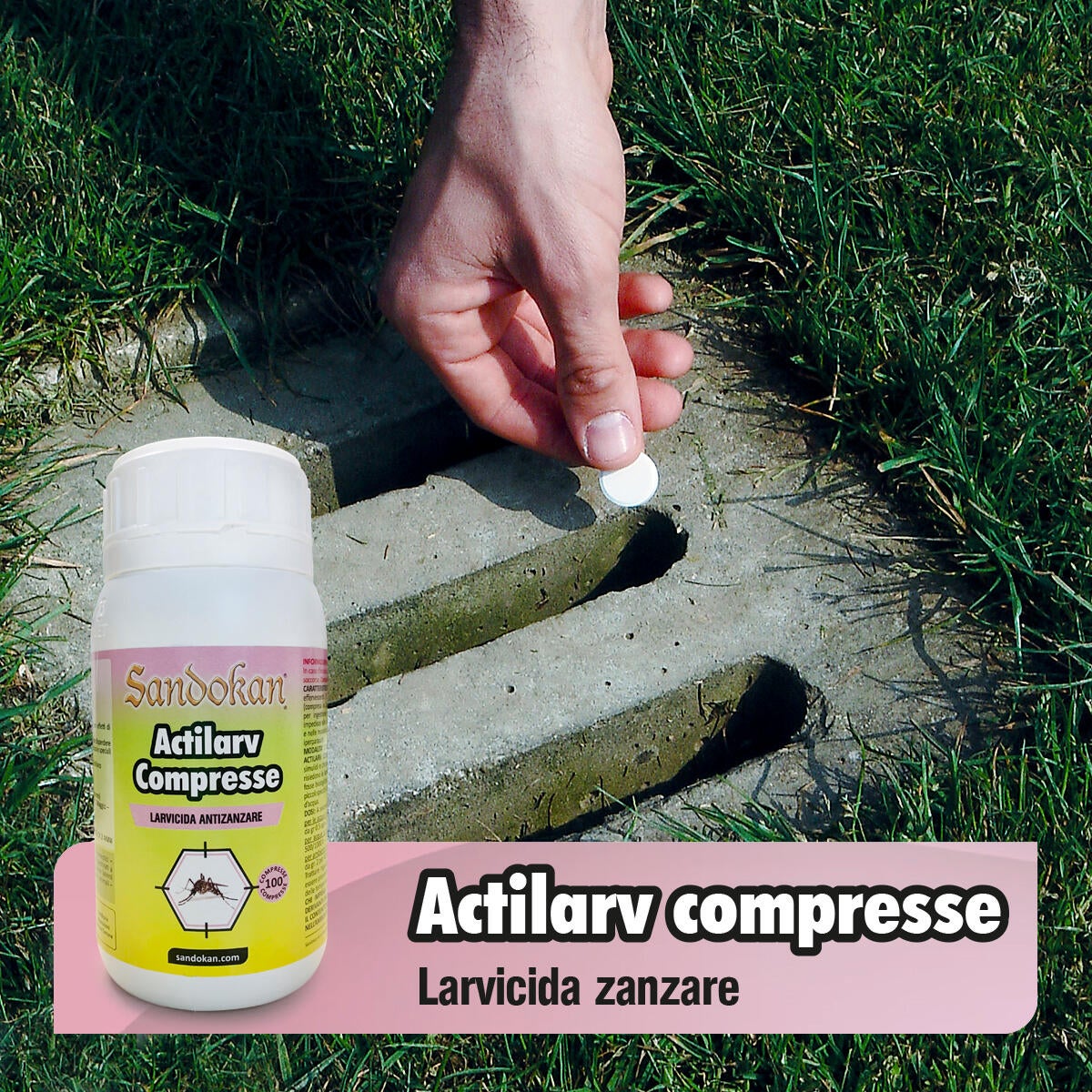 Insetticida pastiglia per larva SANDOKAN Actilarv 100 cp - 3
