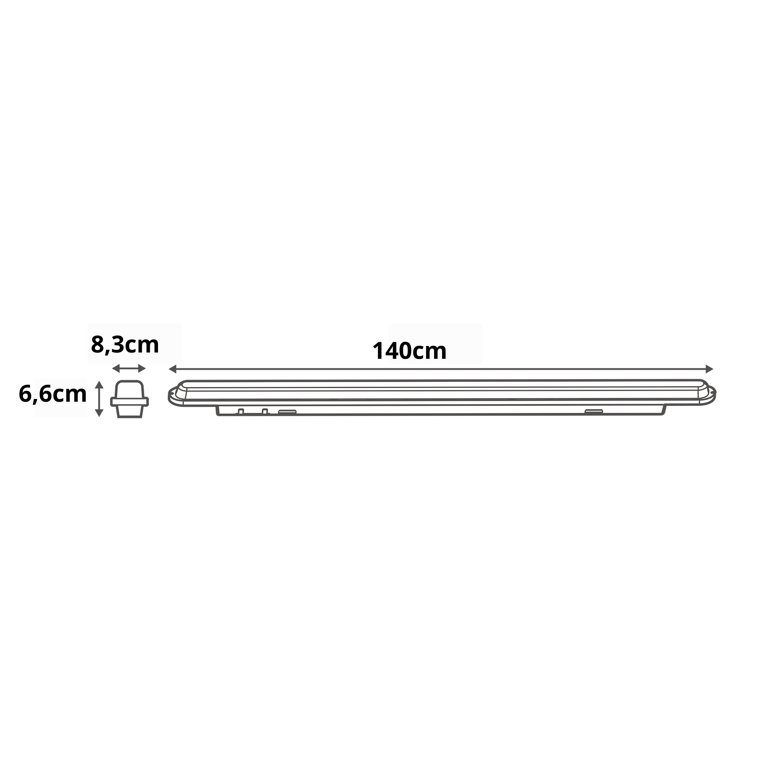 Réglette étanche 140 cm IP65 4000 K - ZEIGER - 3