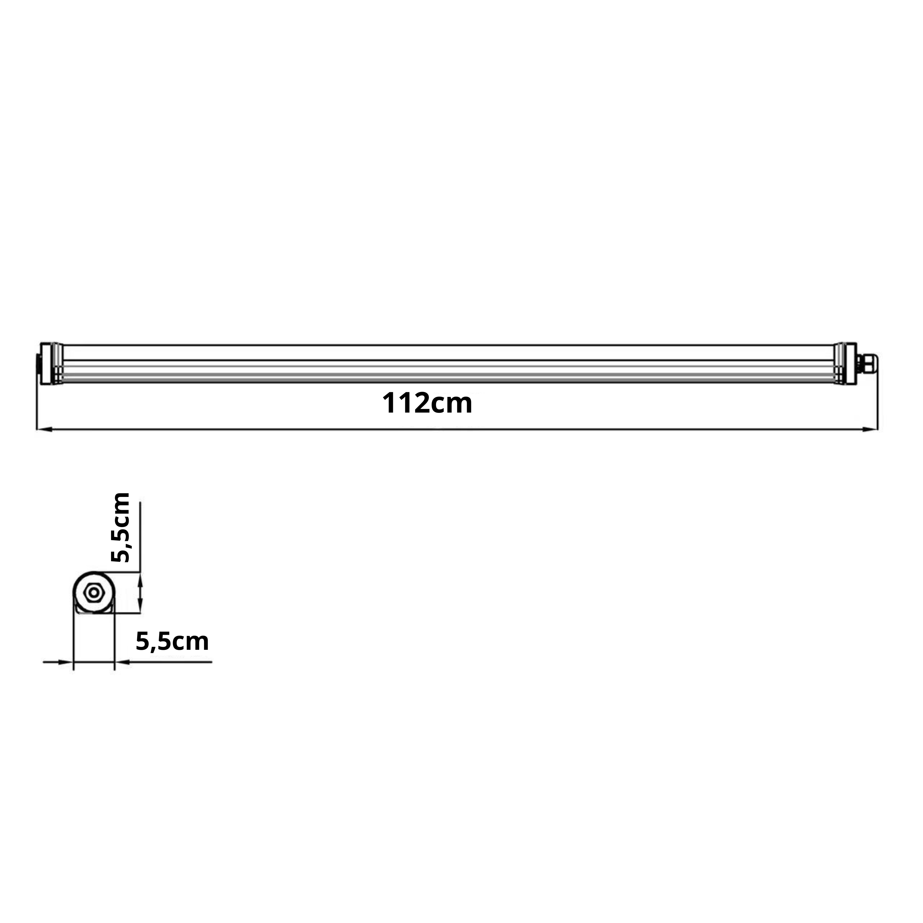 Réglette garage Led étanche Tarsia, L.120cm classe énergétique A, INSPIRE - 4