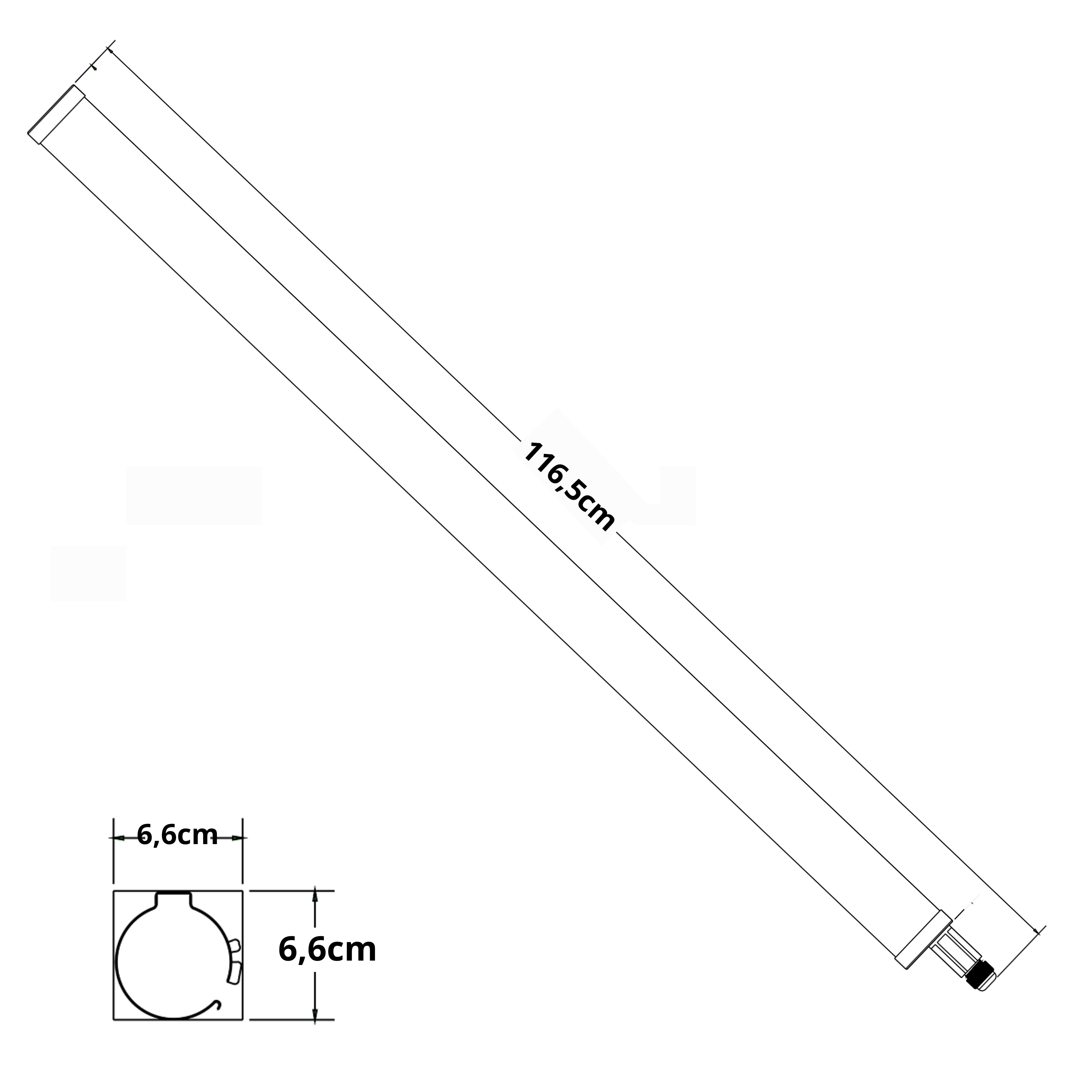 Réglette garage Led étanche IP65 L.116 cm 5600 lm, Nelas INSPIRE - 5