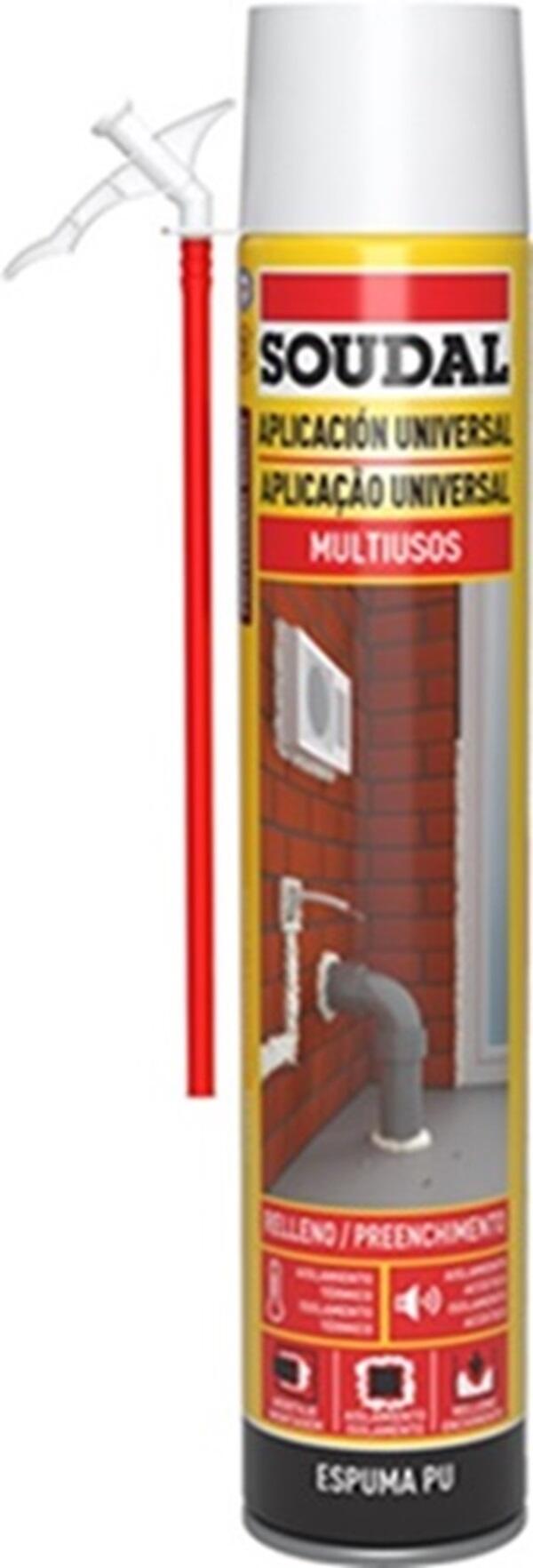 Espuma poliuretano manual Soudal 750ml