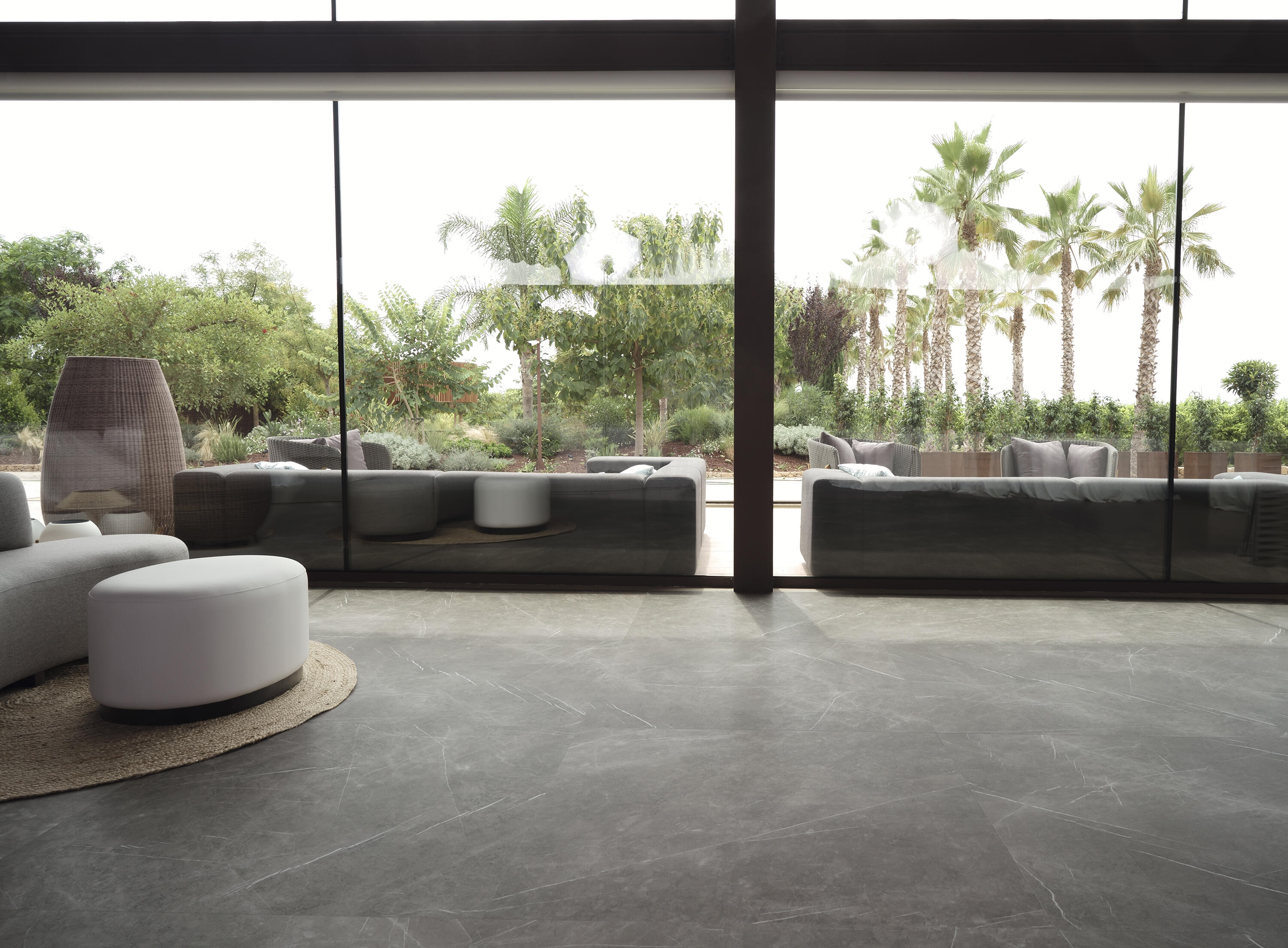 Suelo porcelánico aran efecto mármol gris 120x120 cm c1