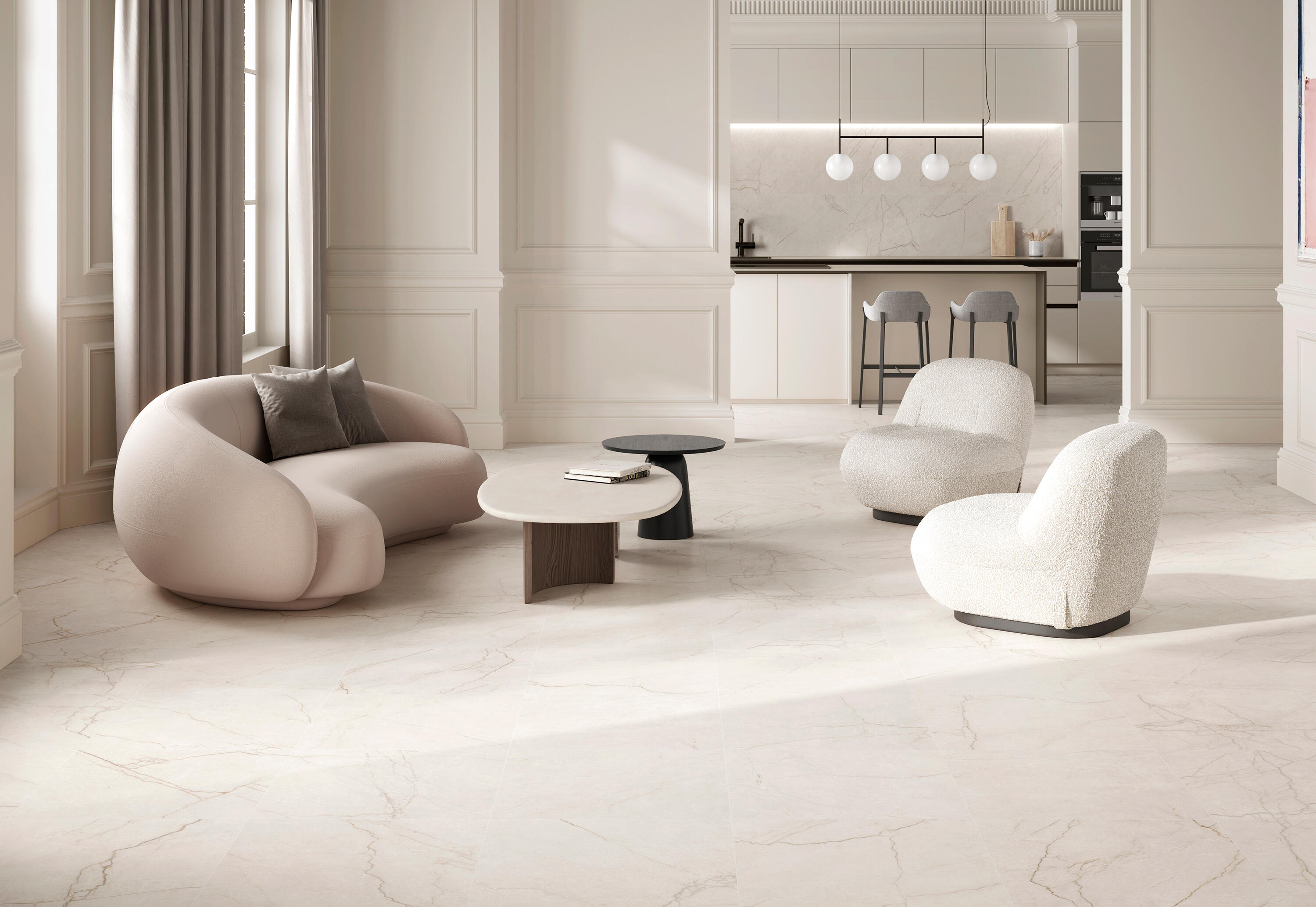 Suelo/azulejo porcelánico class efecto mármol avoiro 60x120 cm c1