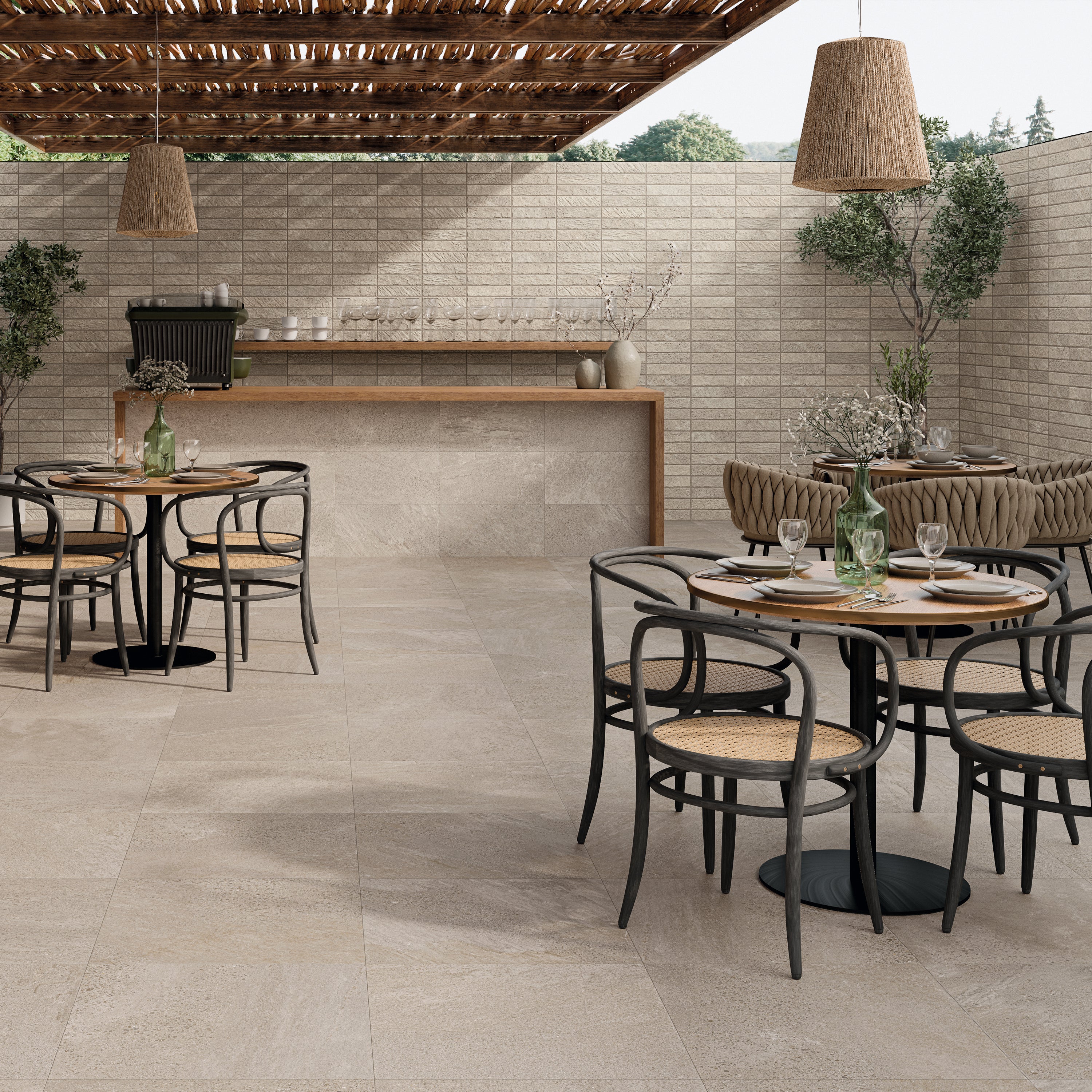 Azulejo porcelánico Ardila efecto piedra natural 60x30 cm - 2