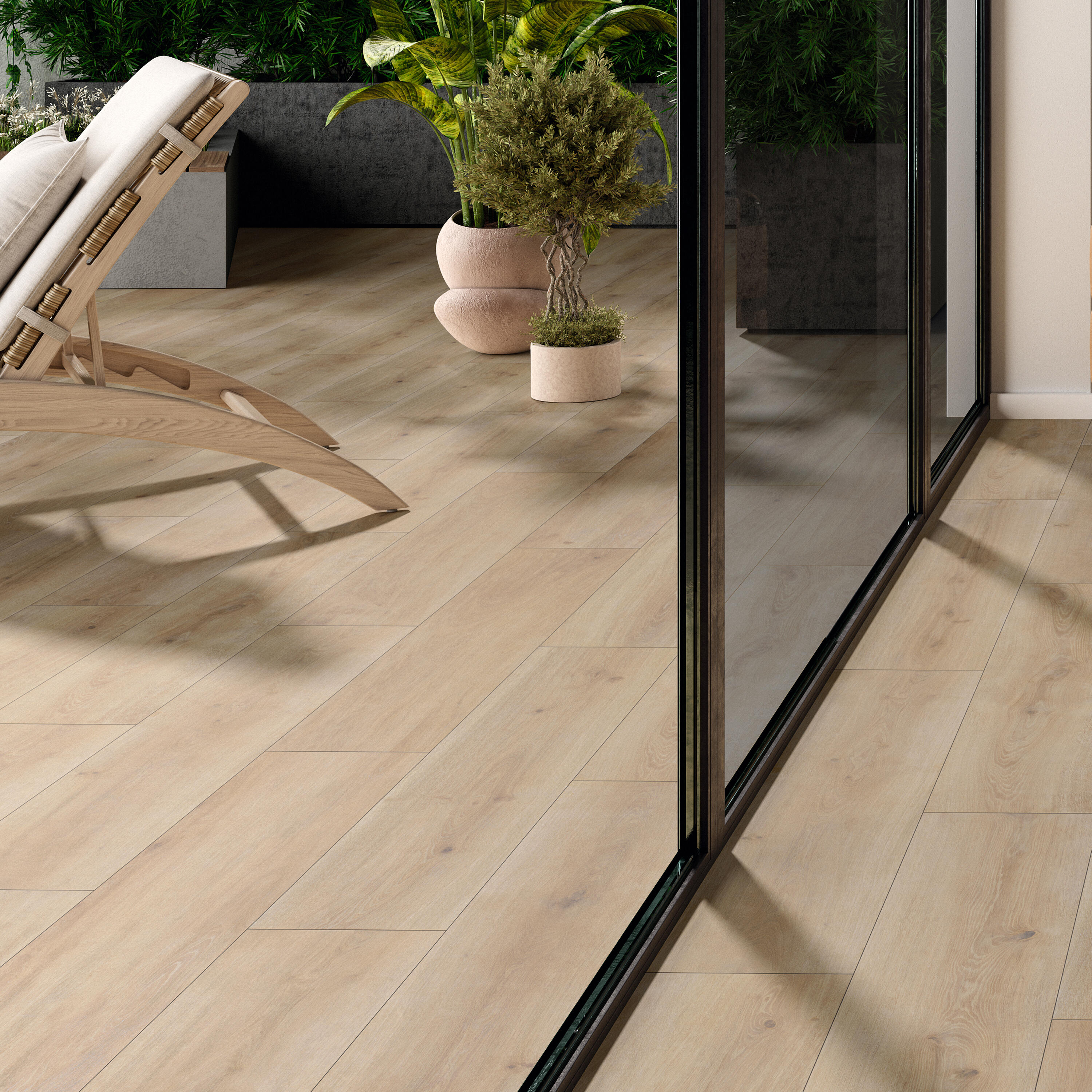Suelo cerámico Nivala efecto madera natural 23x120 cm C3 - 3
