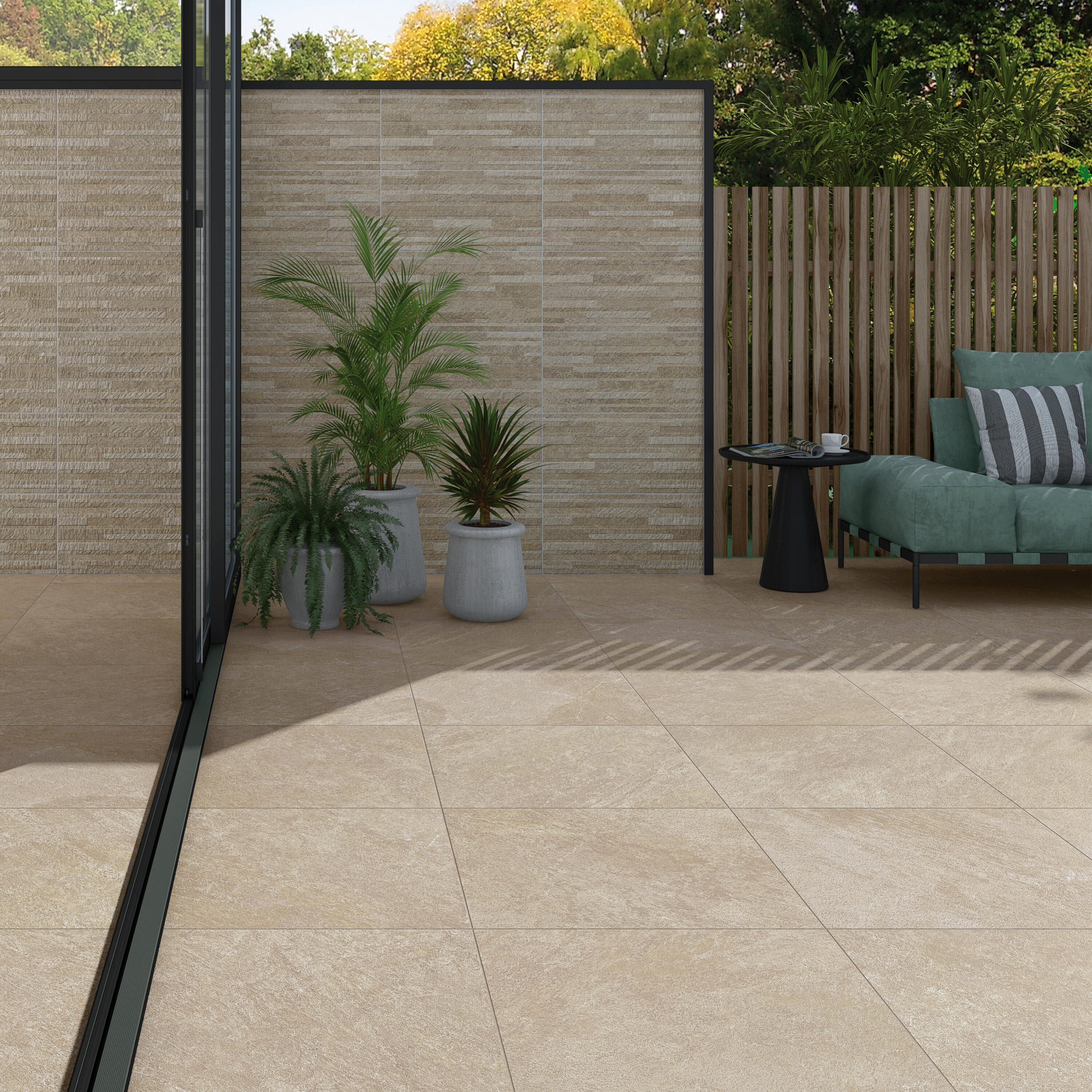 Suelo porcelánico Vesta efecto piedra natural 60x60 cm C3 - 2
