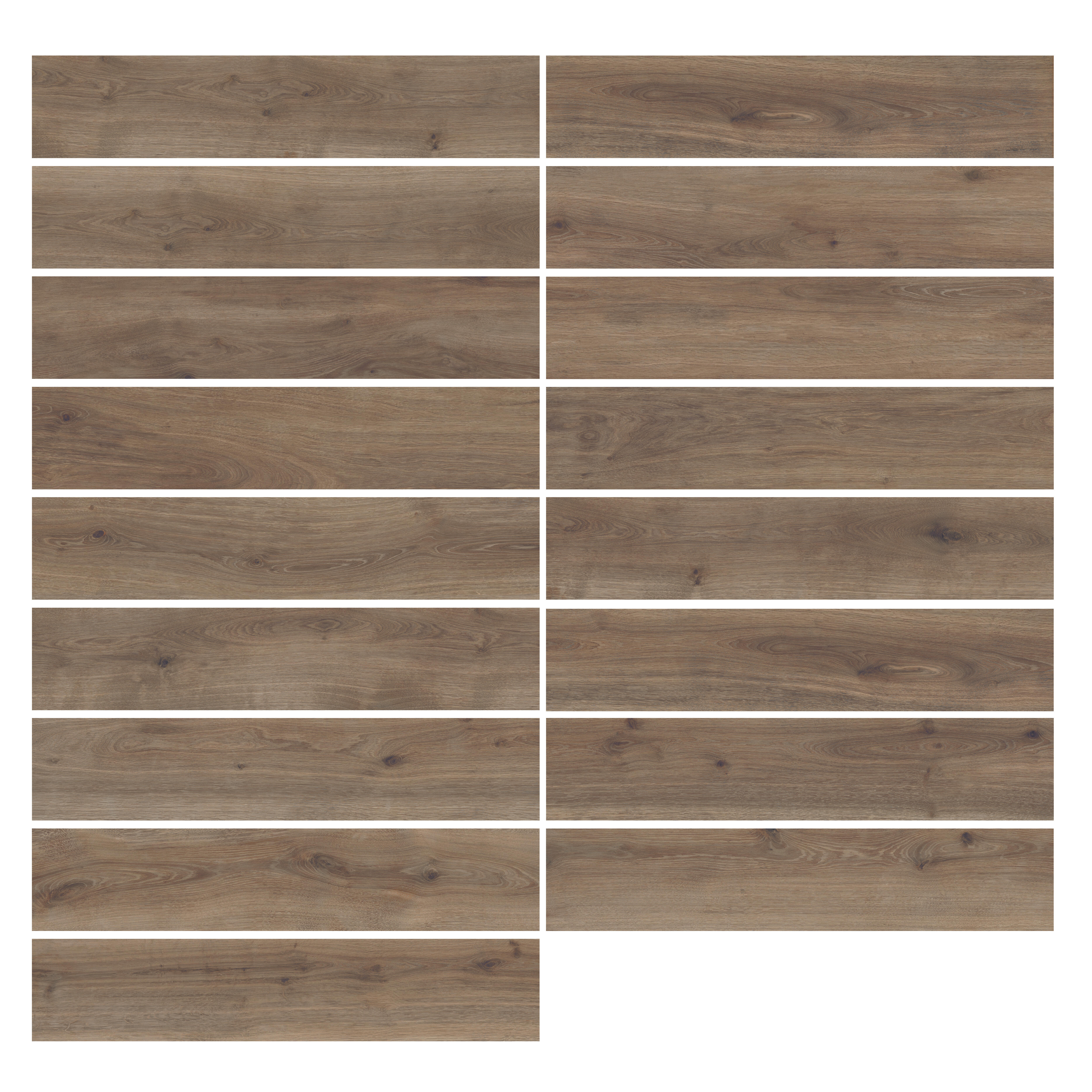 Suelo porcelánico Nivala efecto madera nogal 120x23.3 cm C1 - 4