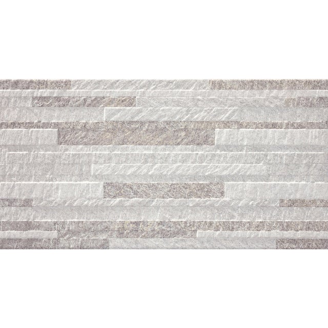 Azulejo porcelánico Vesta efecto piedra deco pearl 30x60 cm ARTENS