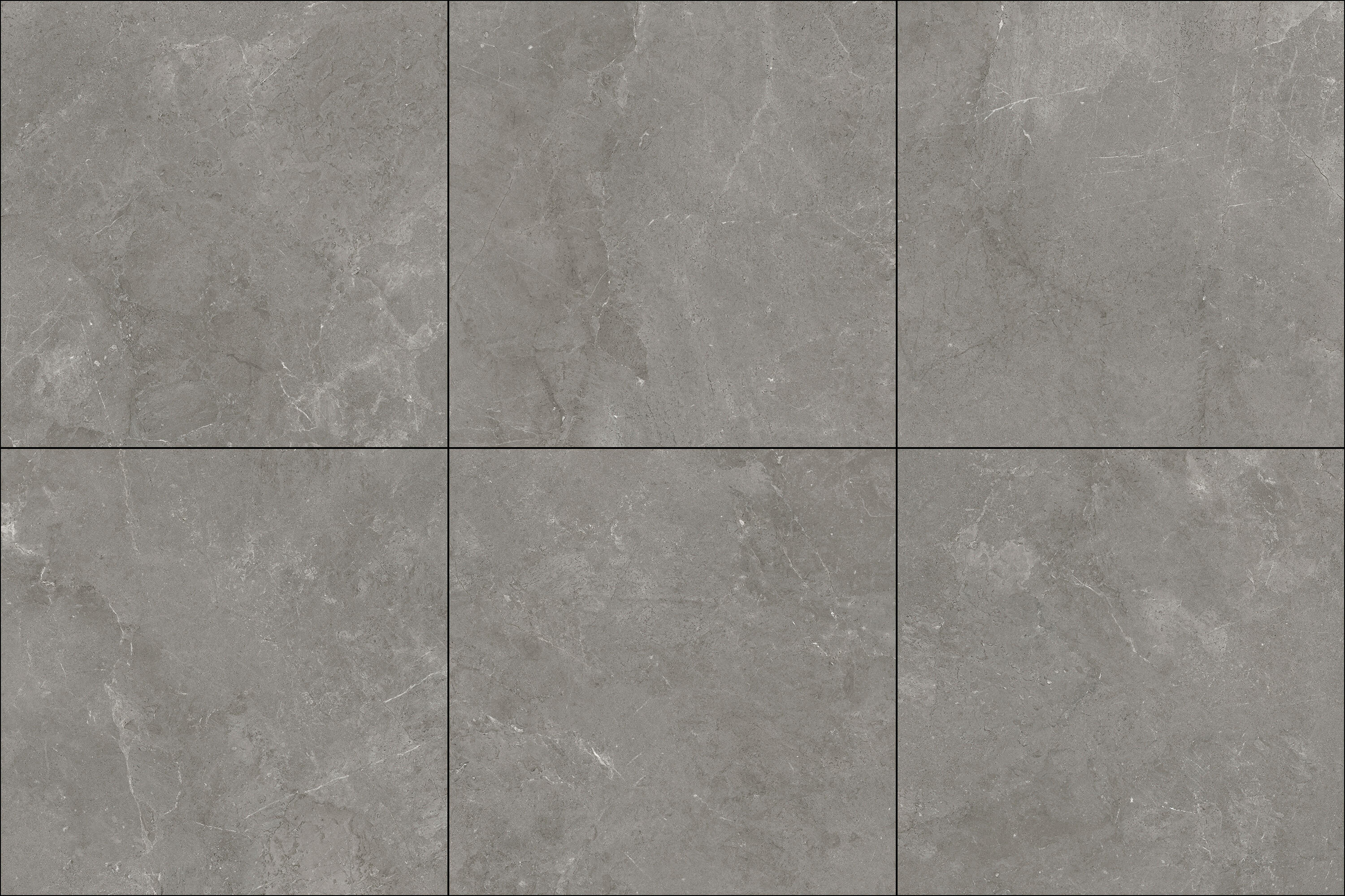 Azulejo porcelánico Efeso Grey efecto piedra gris 120x120 cm - 3