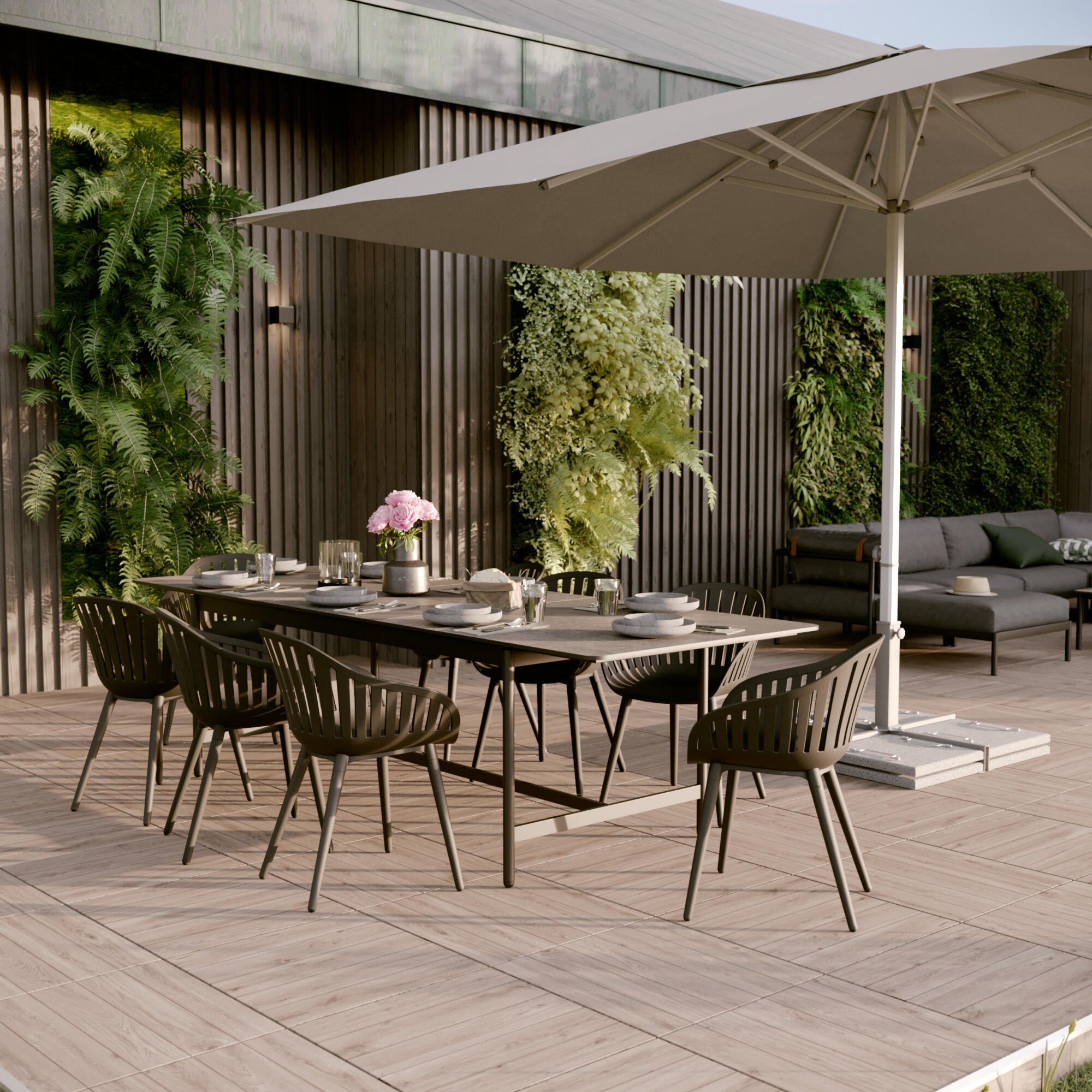 Poltrona de jardim sem almofada Naterial Idunn - 11