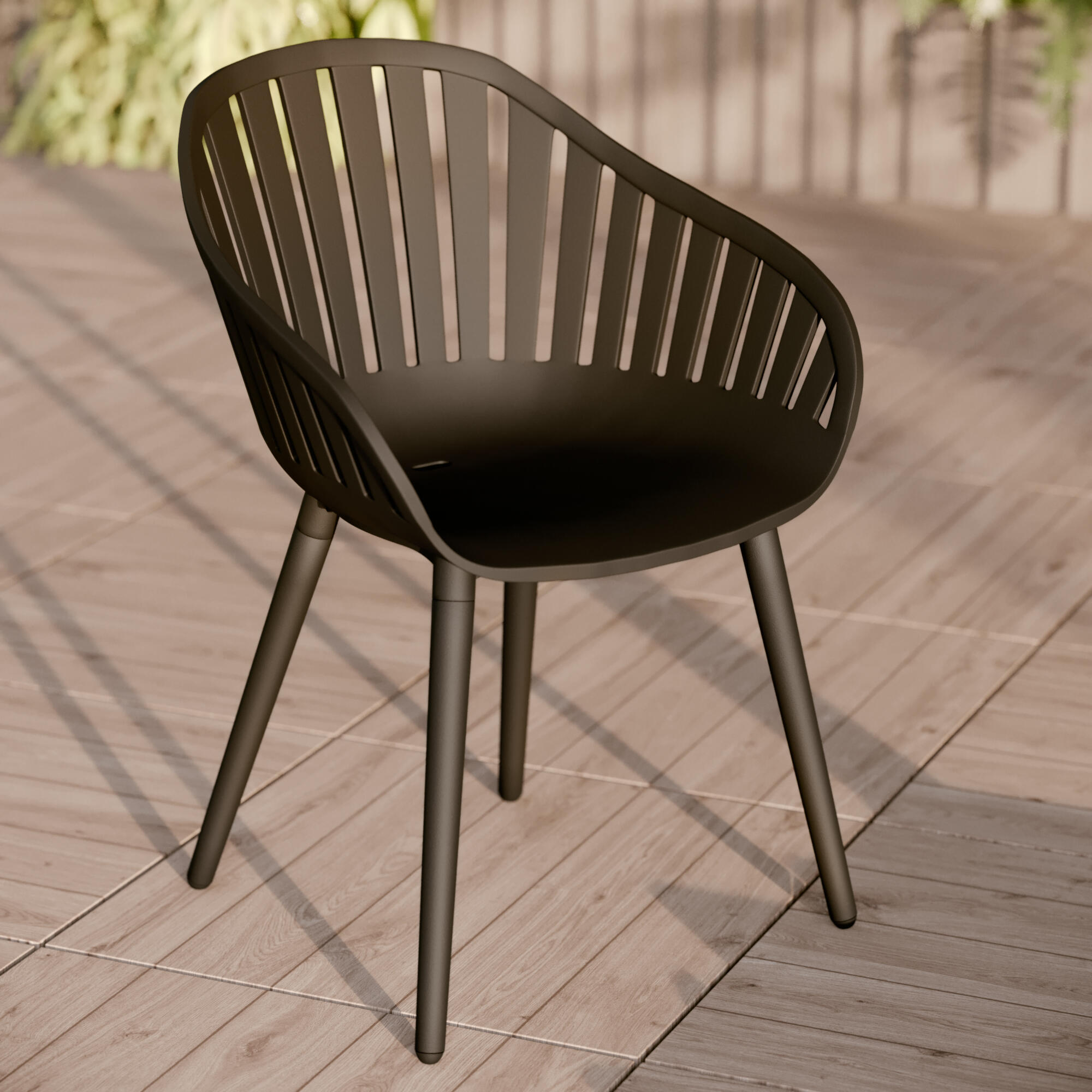 Poltrona de jardim sem almofada Naterial Idunn - 7