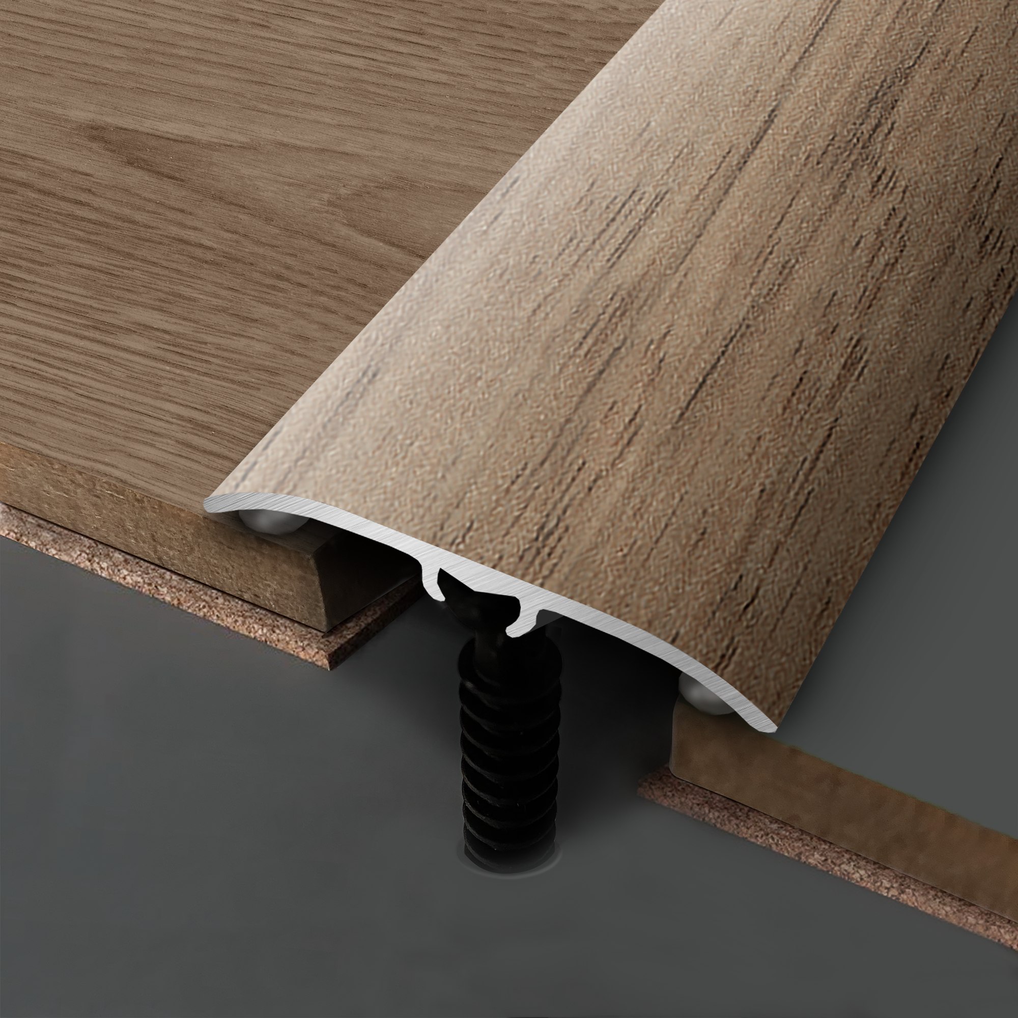 Perfil de umbral 4 en 1 de aluminio color madera 830x37mm ARTENS OSC405 - 6