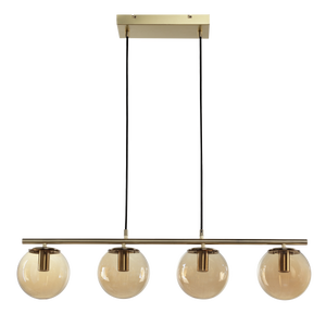 Suspension Callas, verre, ambre, Diam.13.5 cm INSPIRE, E14