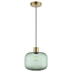 Suspension Dipsy, verre, vert, Diam.25 cm INSPIRE, E27