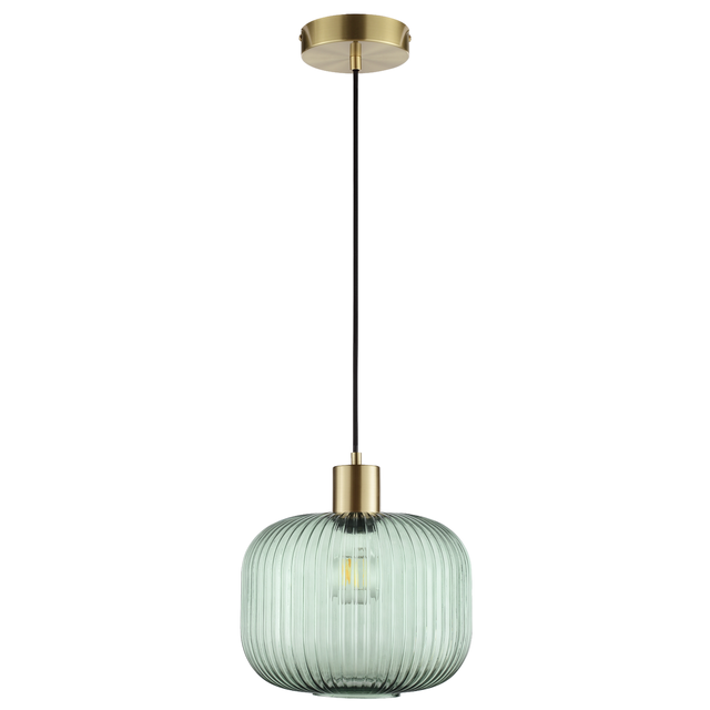 Lampa wisząca Dipsy zielona E27 Inspire