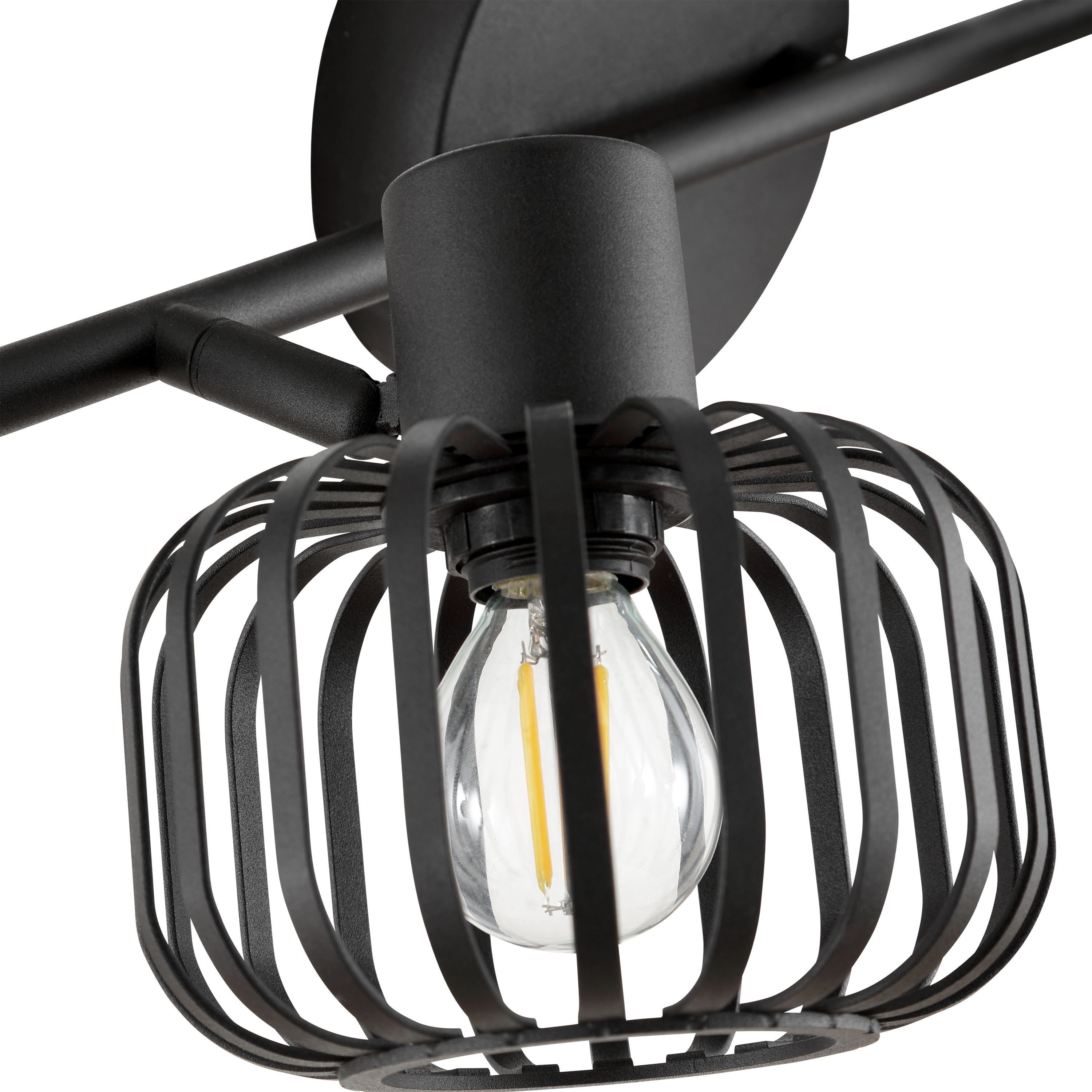 Rampe de 2 spots Pecan, noir, E14, INSPIRE - 6