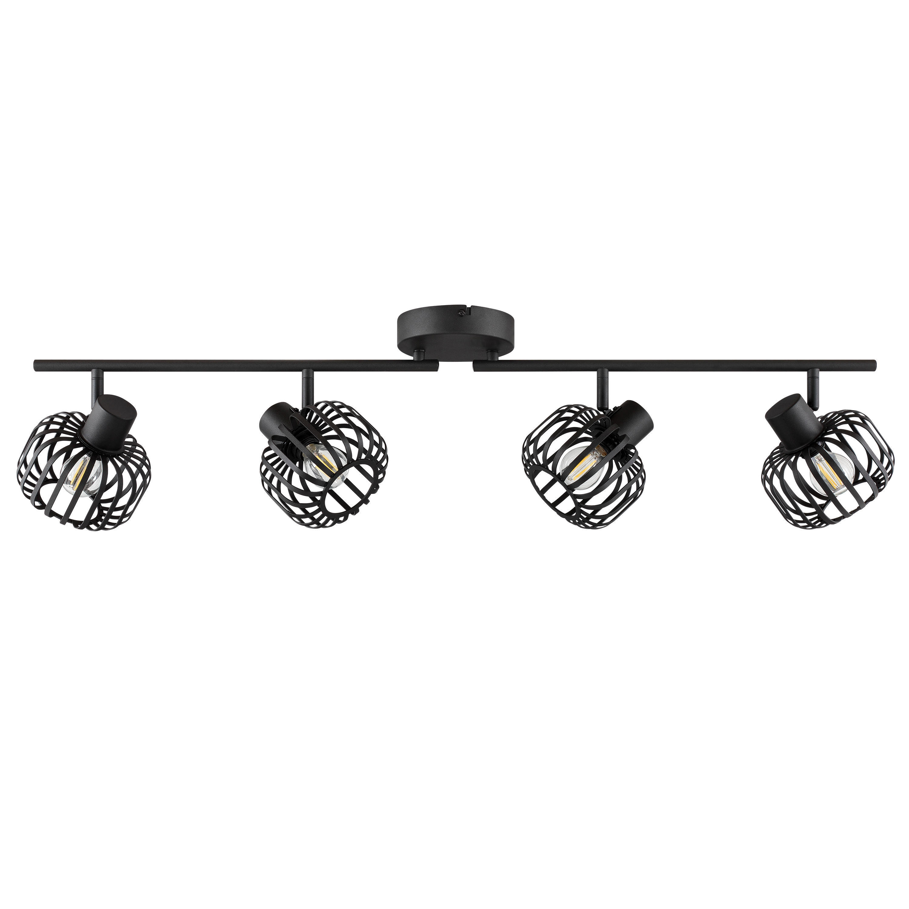 Reflektor Pecan czarny 4 x E14 Inspire