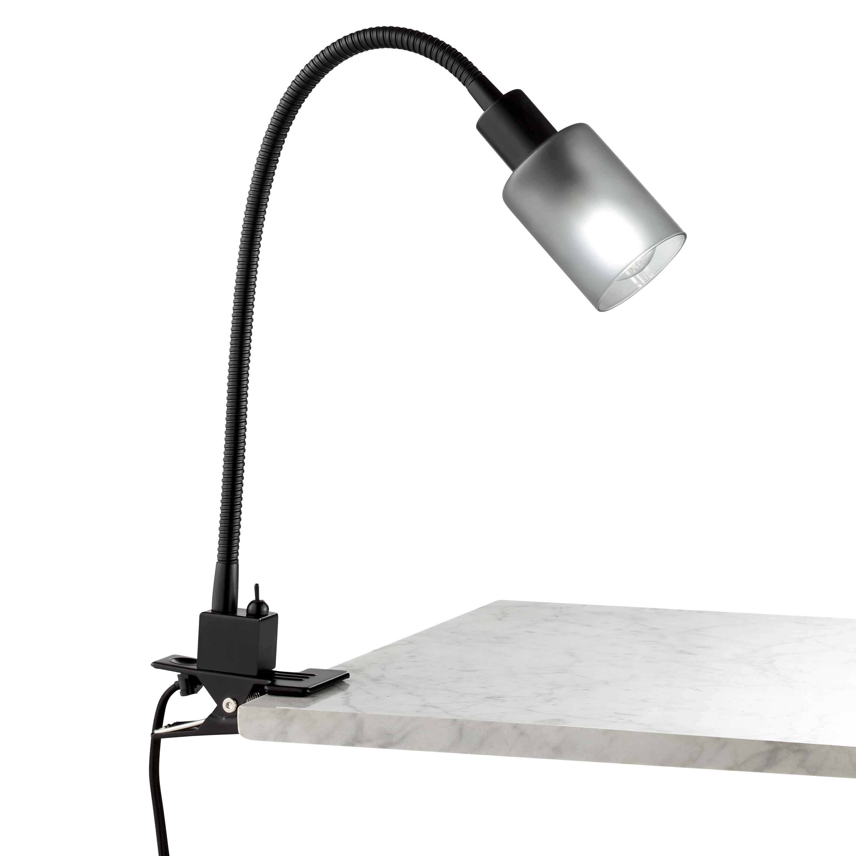 Lampka biurkowa Klips Tekla czarna E14 Inspire - 14