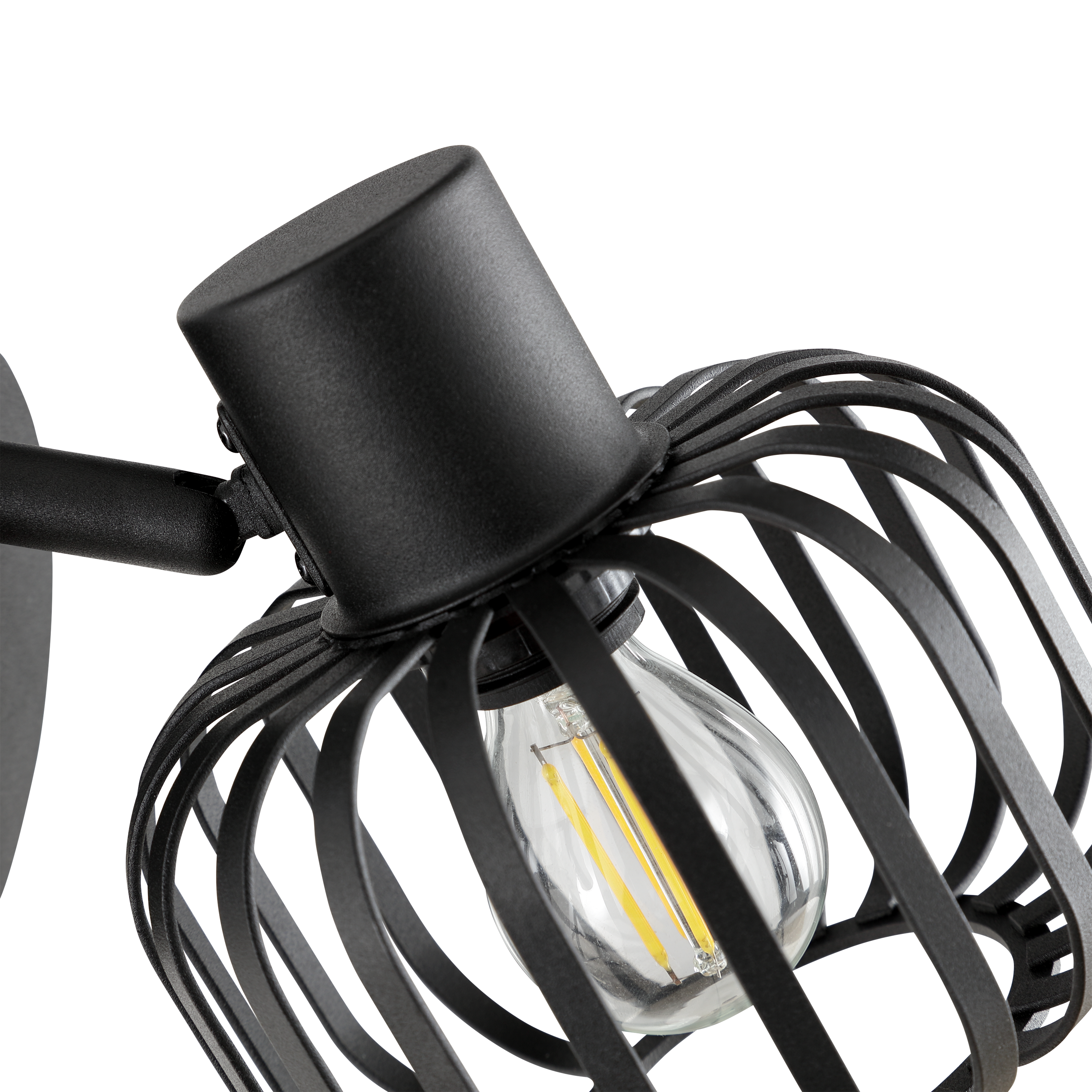 Spot Pecan metal, acier noir, E14, INSPIRE - 8