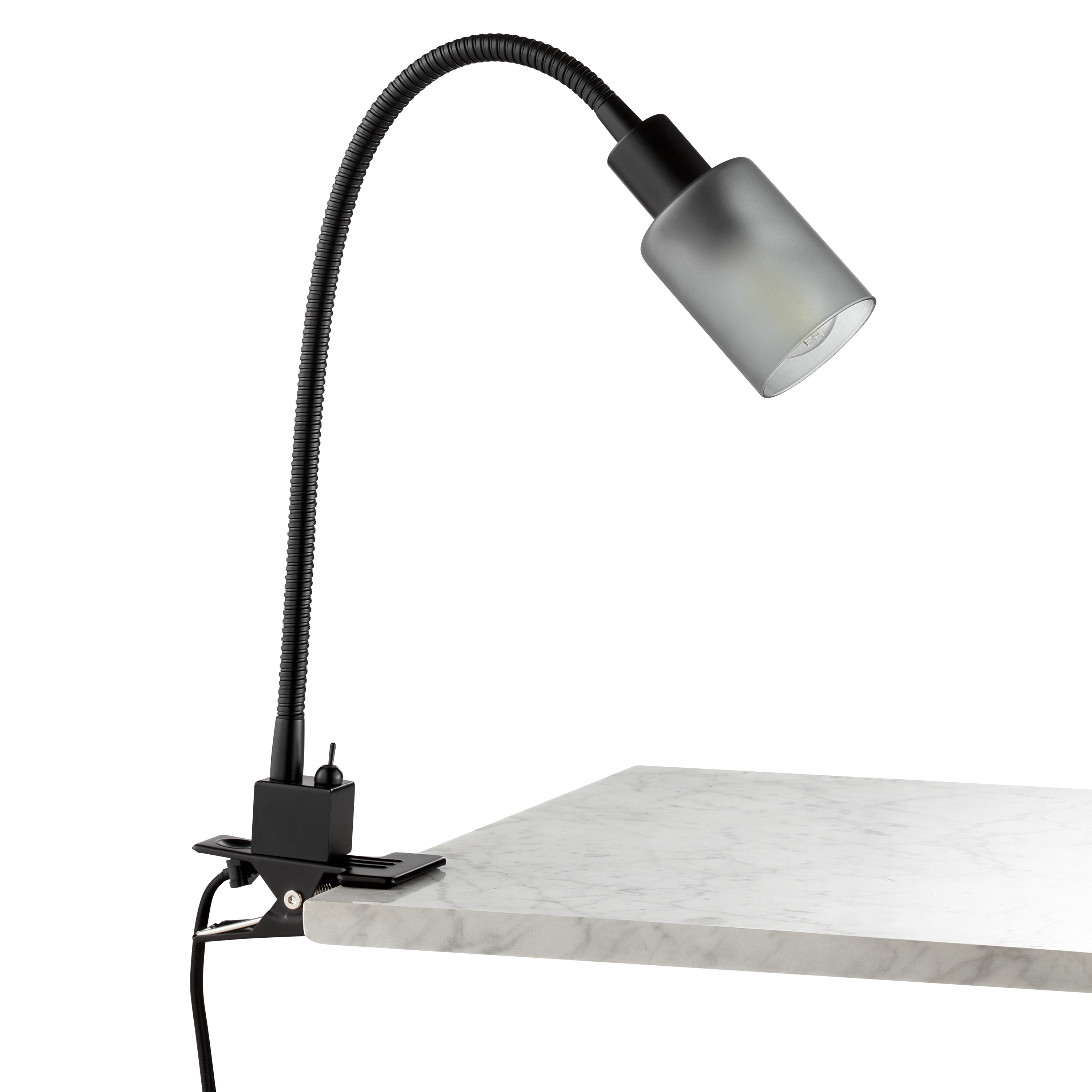 Lampka biurkowa Klips Tekla czarna E14 Inspire - 13