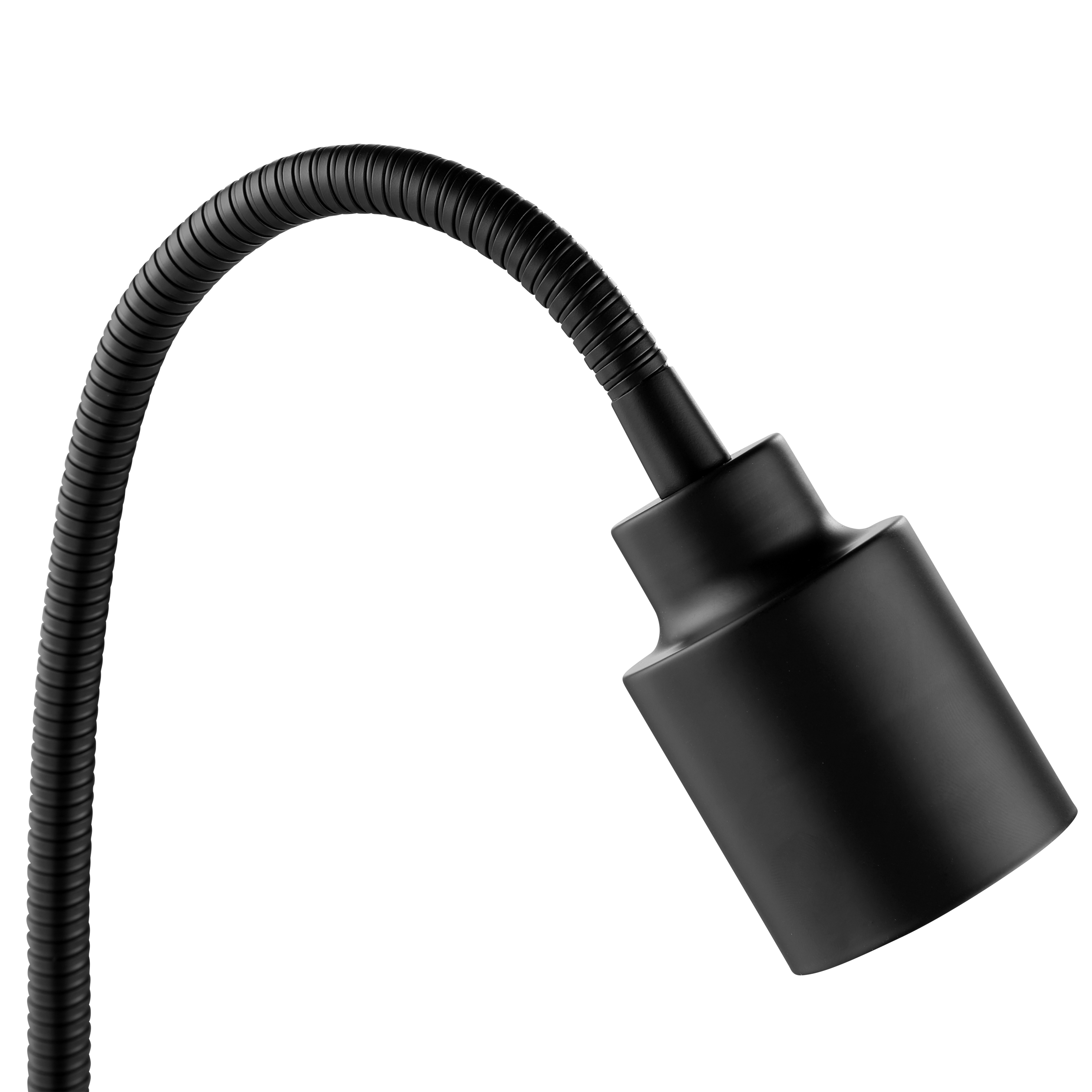 Flexo para escritorio compatible con casquillo GU10 Tekla INSPIRE con estructura acero negro de pinza alimentación a red - 5