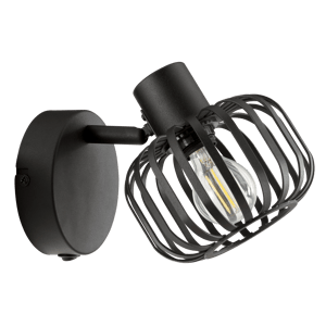 Spot, acier e14, noir, INSPIRE Pecan metal